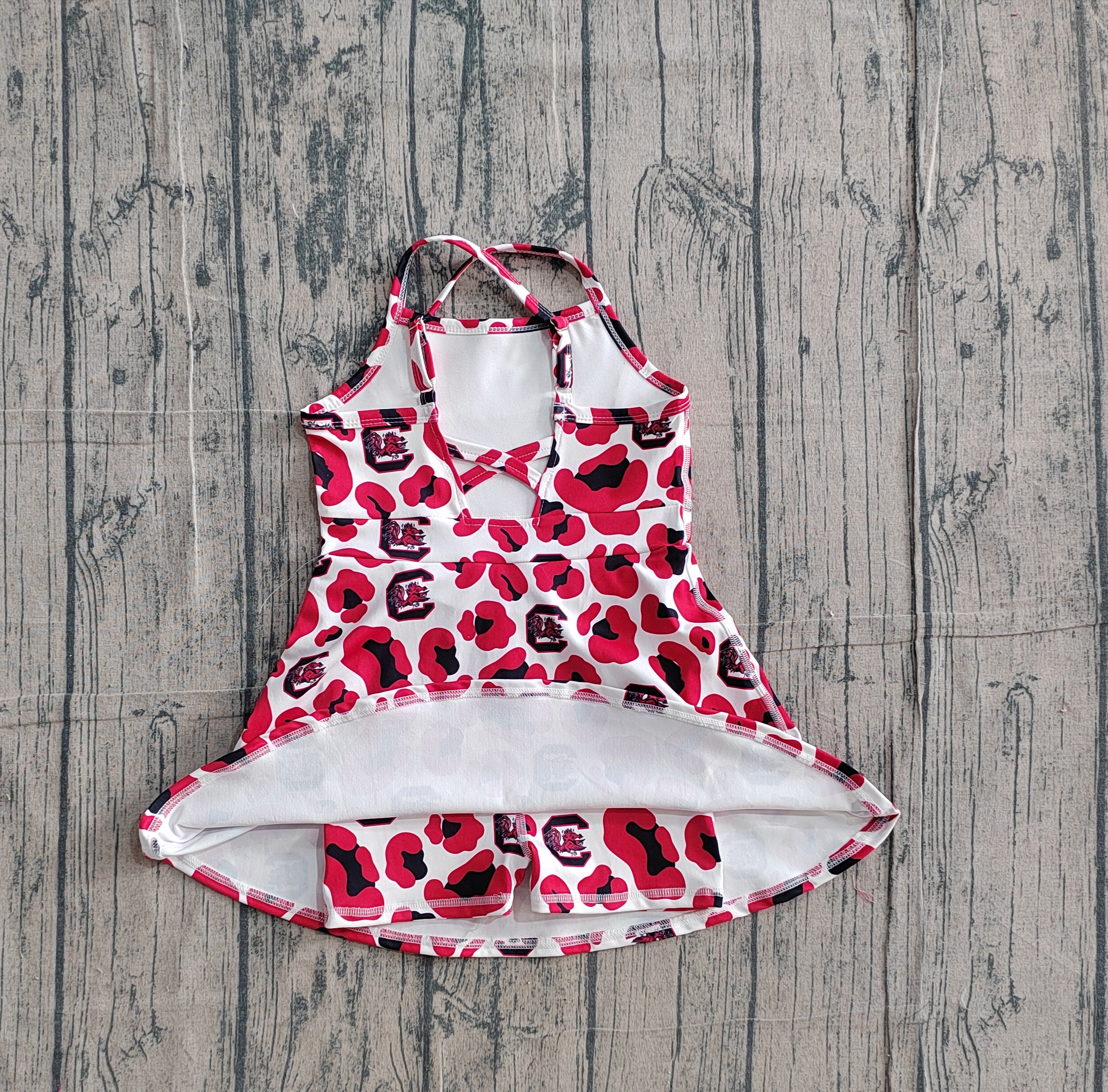 GSD3633 pre-order toddler clothes state camo print girl yoga summer dress-real pic 2026.2.4 