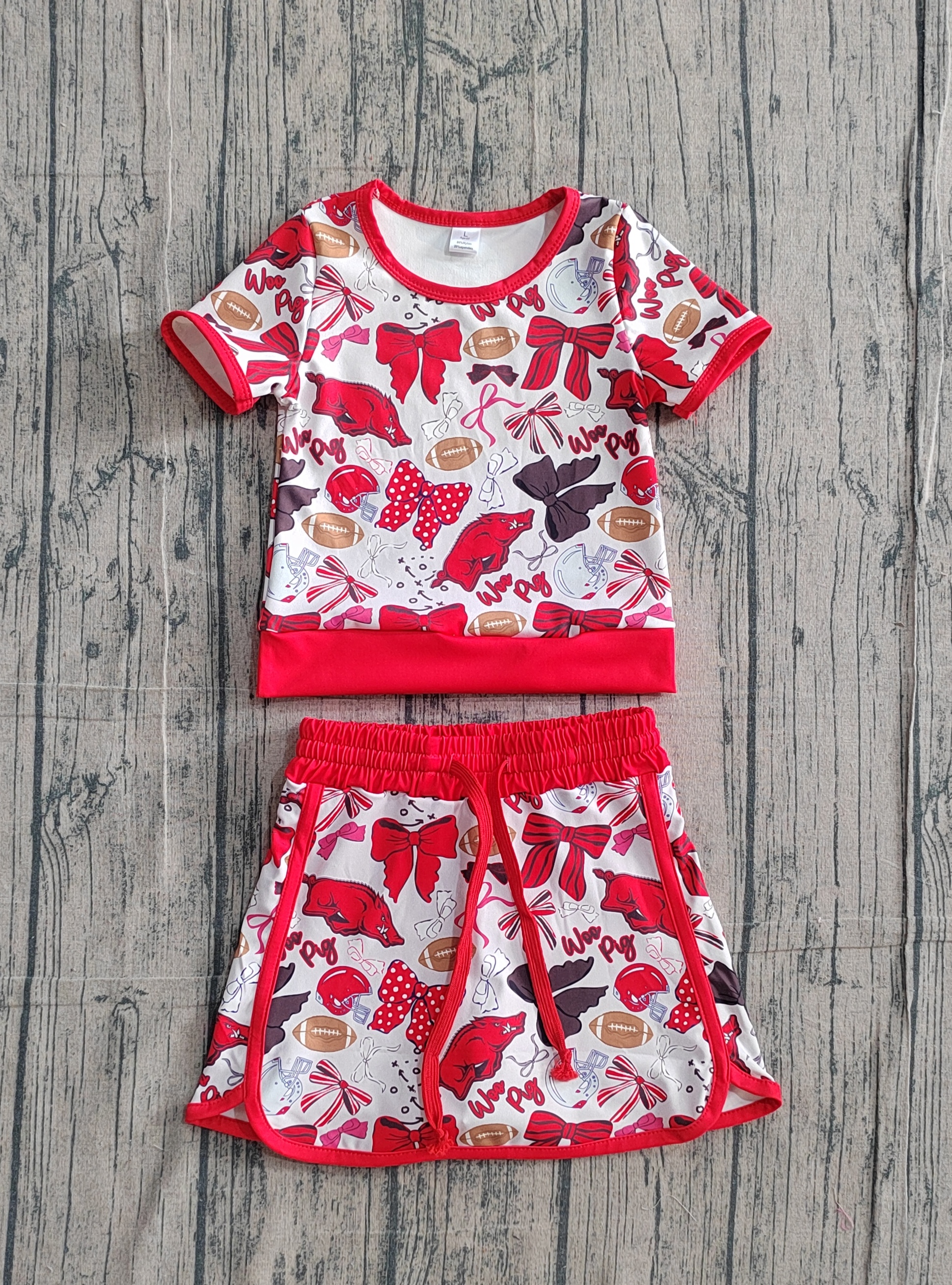 GSD3696 pre-order baby girl clothes state print toddler girl yoga skirt outfit-real pic 2026.2.4