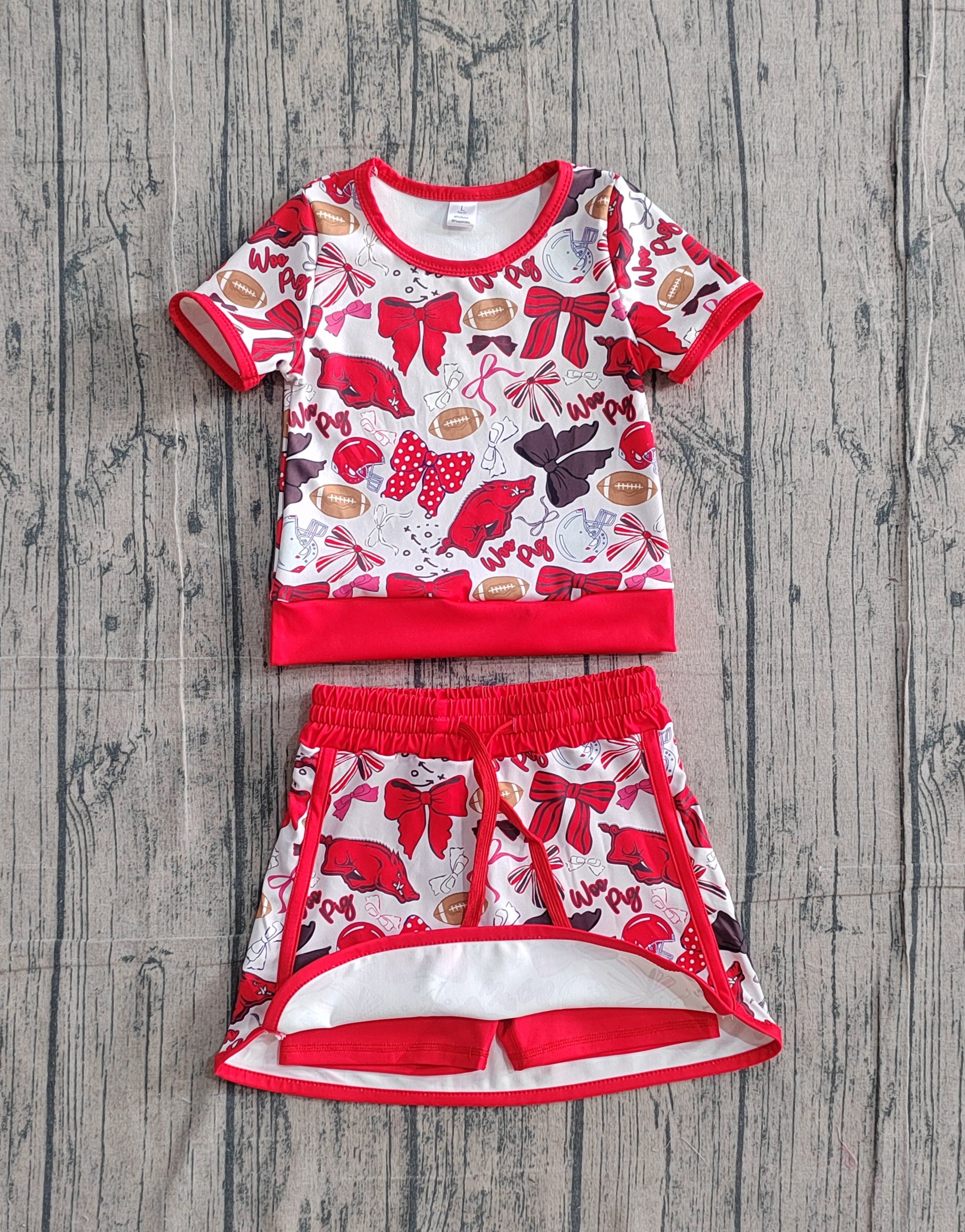 GSD3696 pre-order baby girl clothes state print toddler girl yoga skirt outfit-real pic 2026.2.4