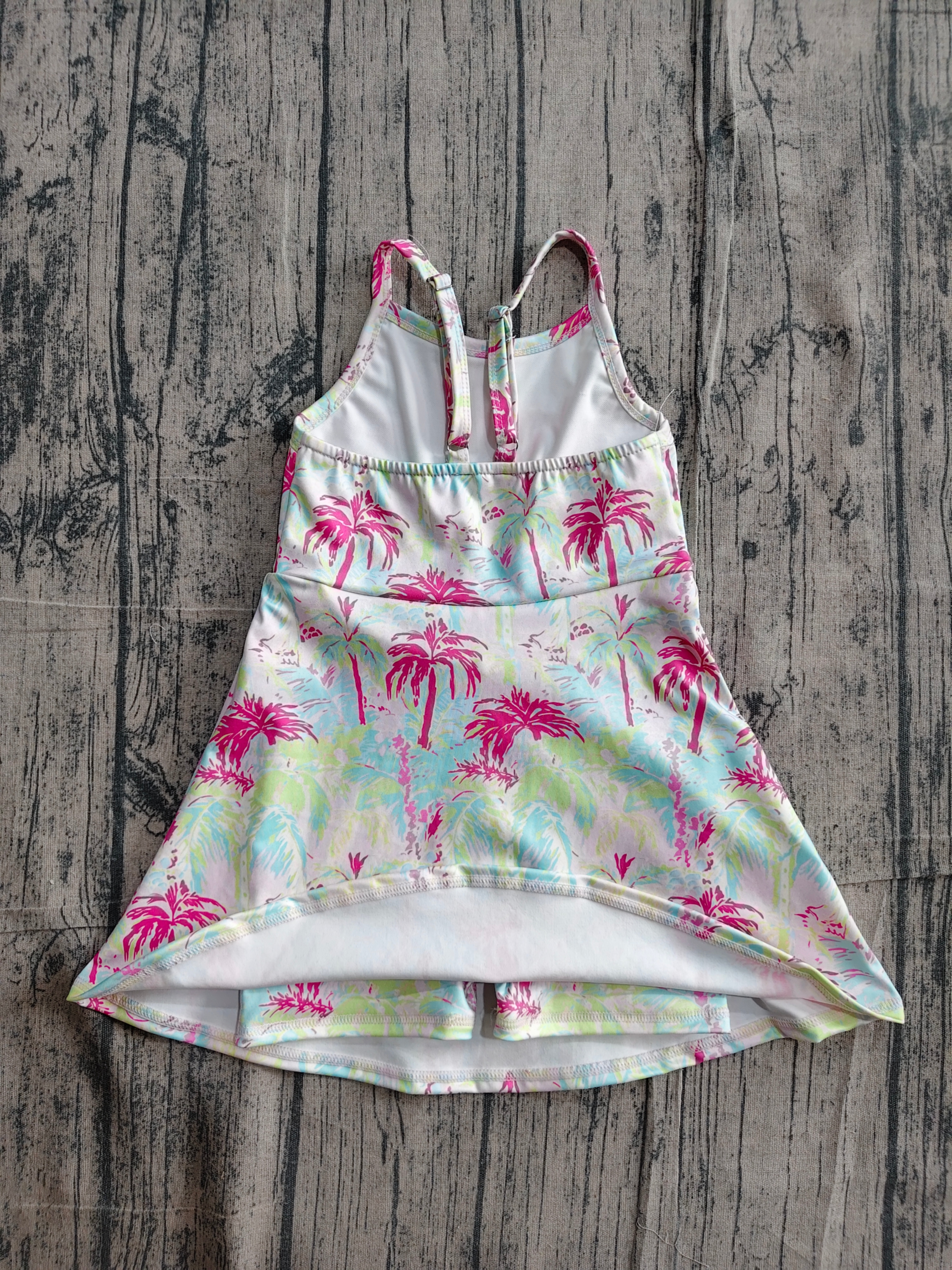 GSD3708 pre-order toddler clothes floral print girl yoga summer dress-real pic 2026.5.11
