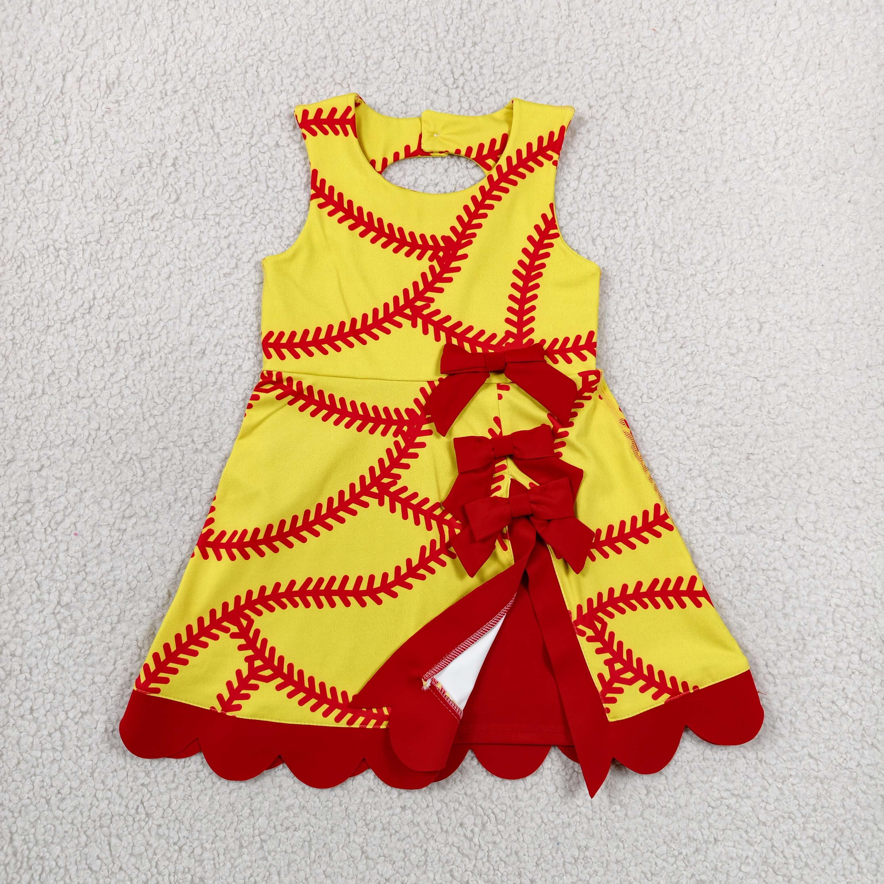 GSD3834 RTS toddler clothes baseball  girl yoga summer dress sports clothes