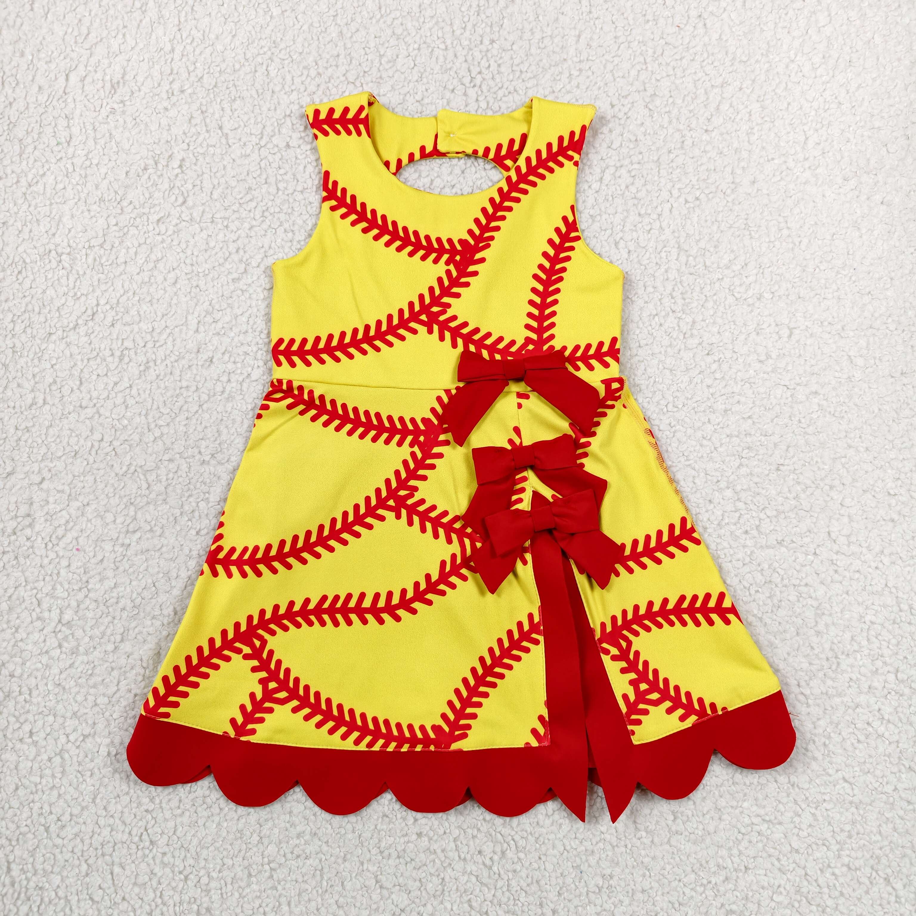 GSD3834 RTS toddler clothes baseball  girl yoga summer dress sports clothes