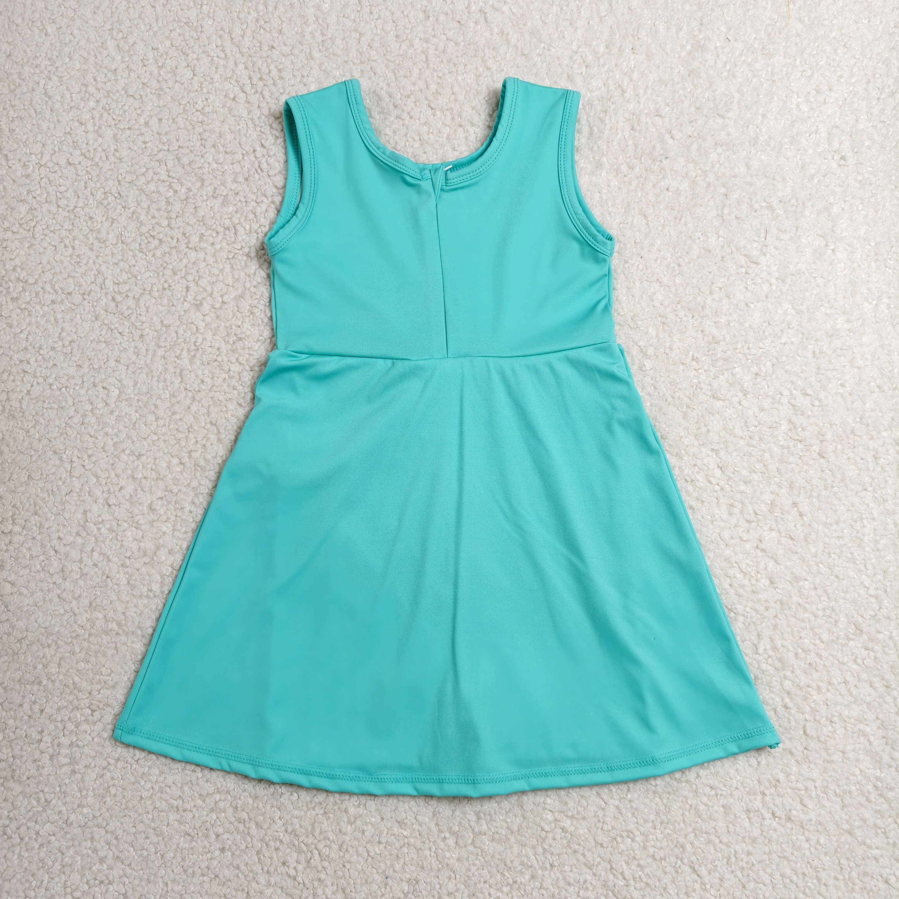 GSD3876 RTS toddler clothes green girl yoga summer dress sports clothes