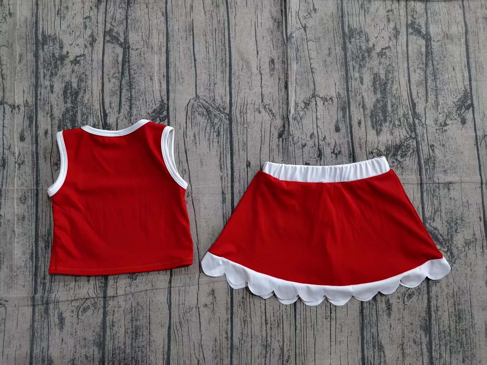 GSD4027 pre-order toddler clothes red print girl summer yoga set-real pic 2026.4.6 