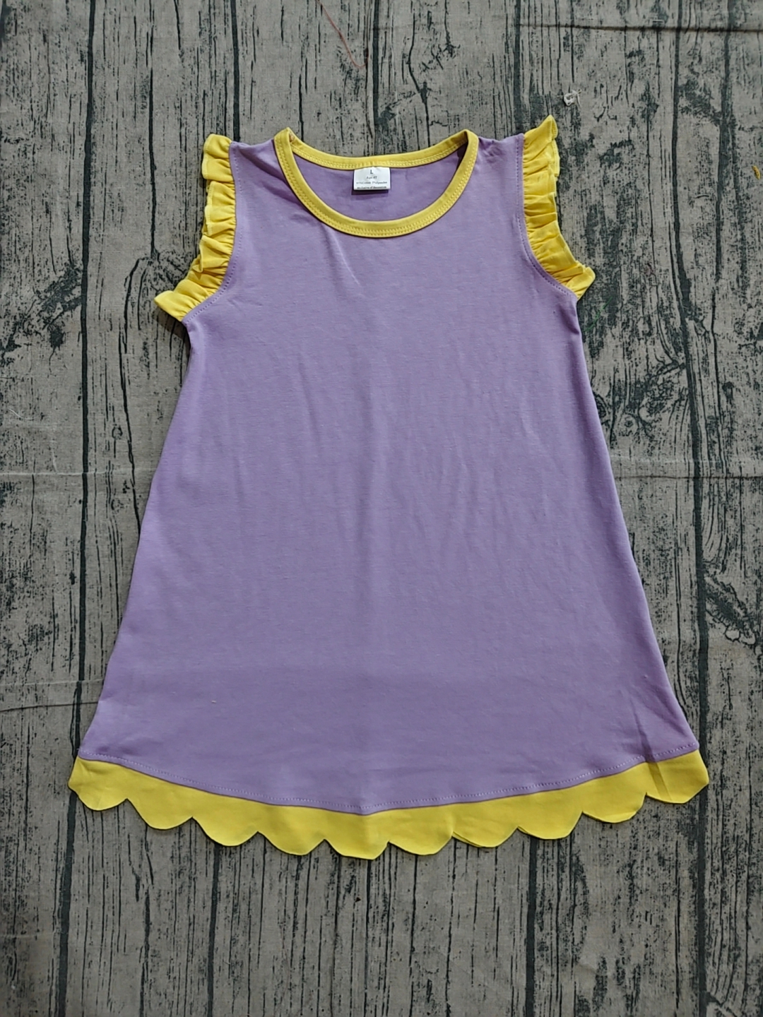 GSD4042  pre-order toddler clothes solid color print girl summer dress-real pic 2026.4.19 