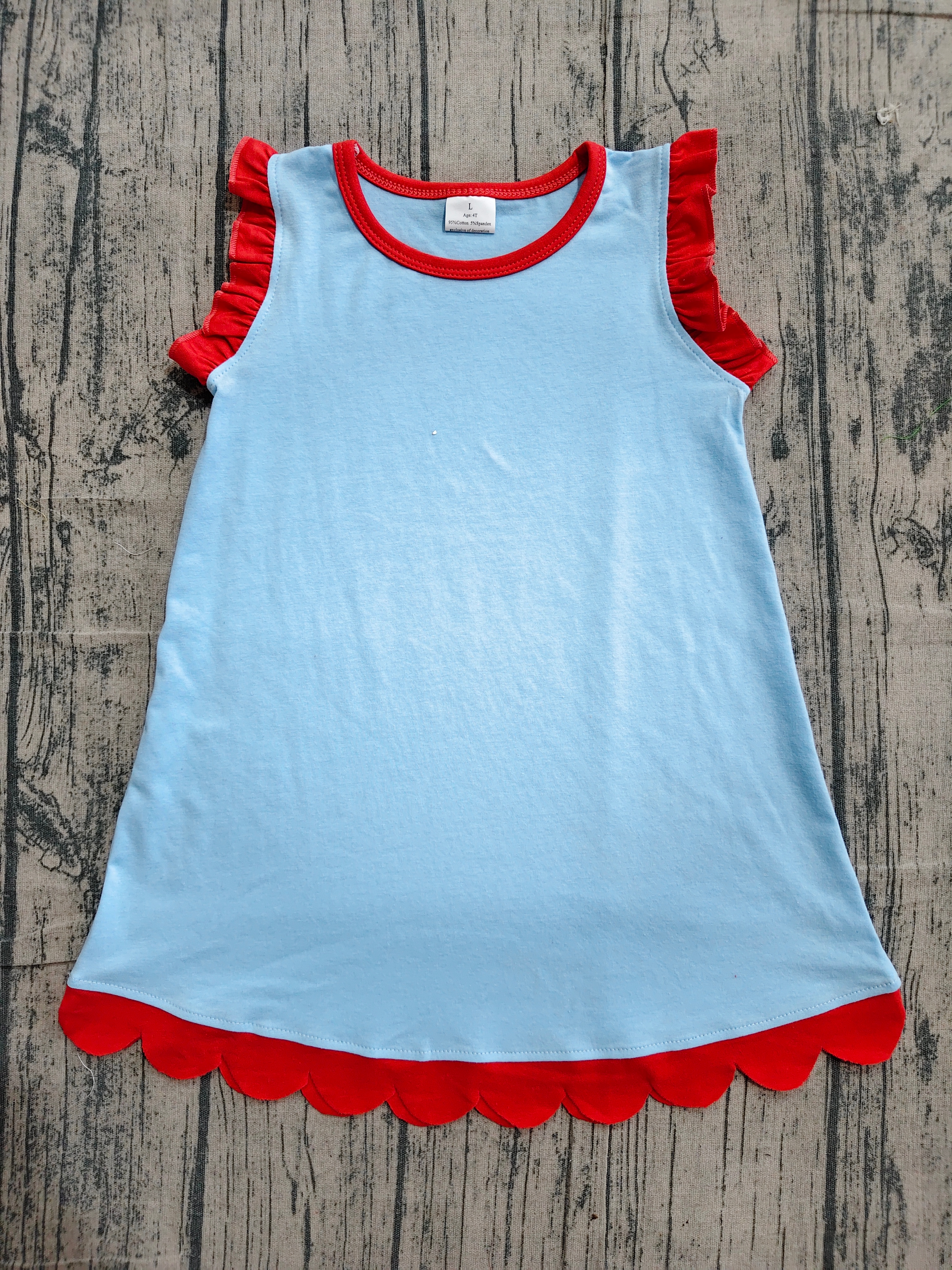 GSD4054 pre-order toddler clothes solid color print girl summer dress-real pic 2026.4.19 