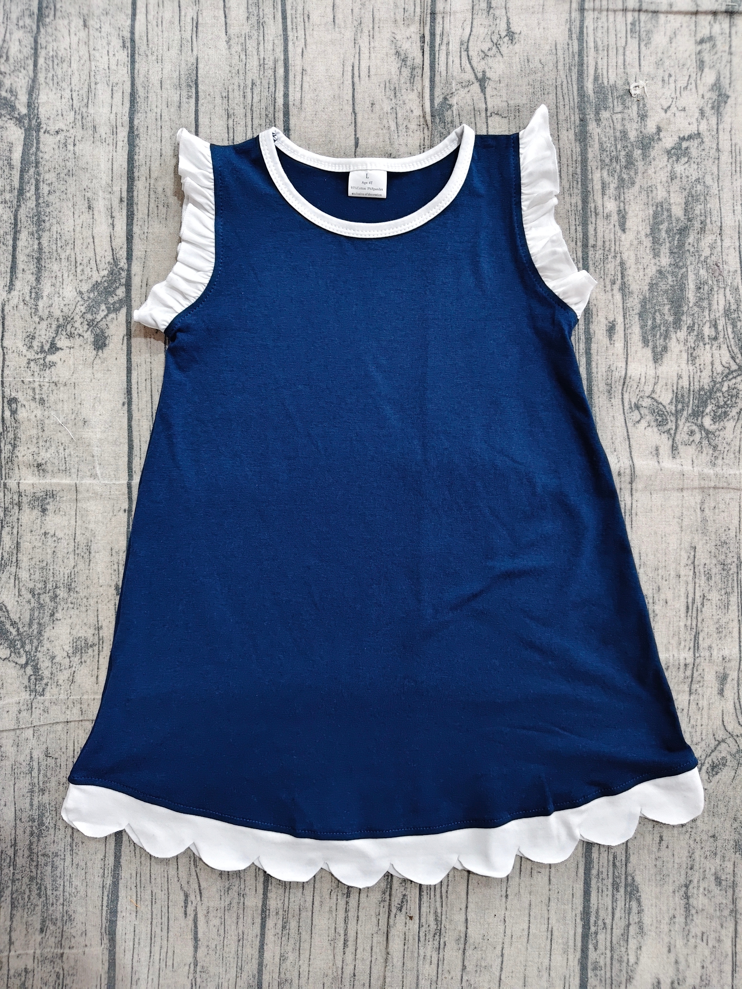 GSD4056 pre-order toddler clothes solid color print girl summer dress-real pic 2026.4.19 