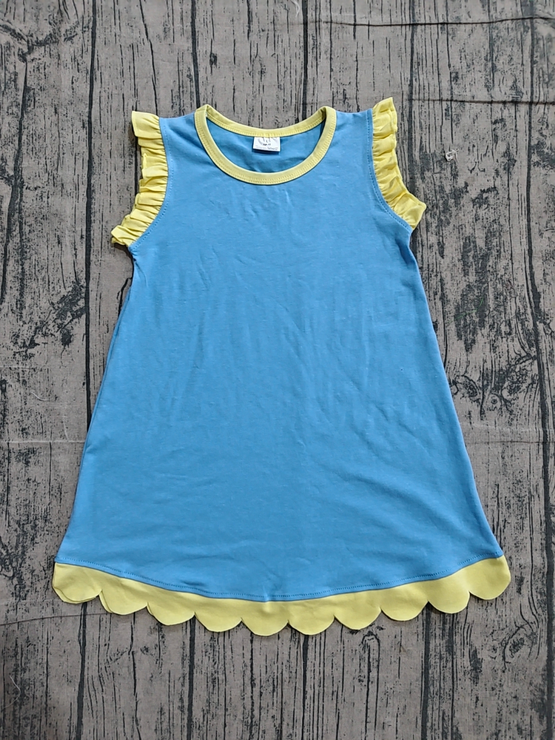 GSD4061 pre-order toddler clothes solid color print girl summer dress-real pic 2026.4.19 