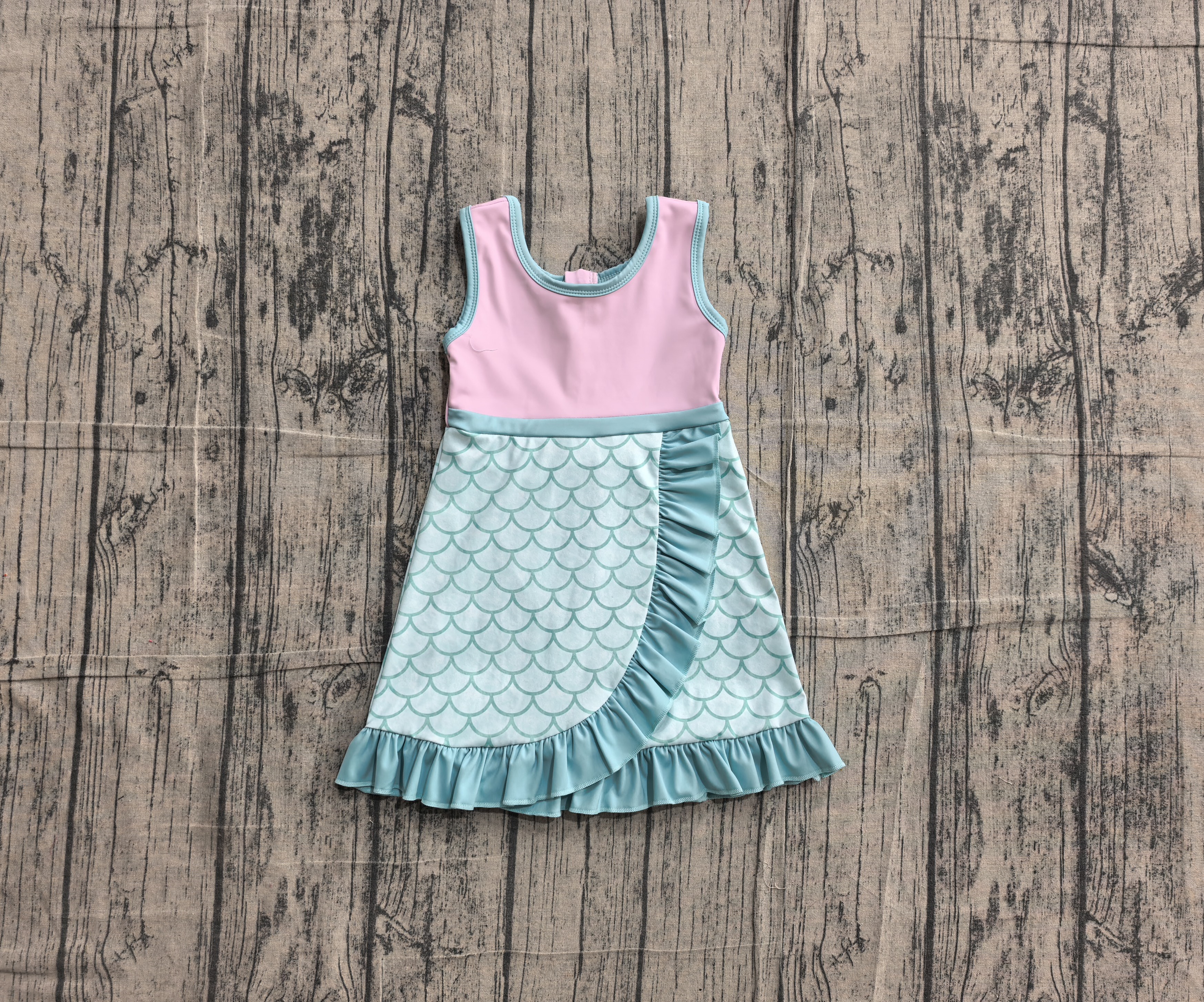 GSD4125 pre-order toddler clothes solid color print girl yoga summer dress-real pic 2026.5.13 