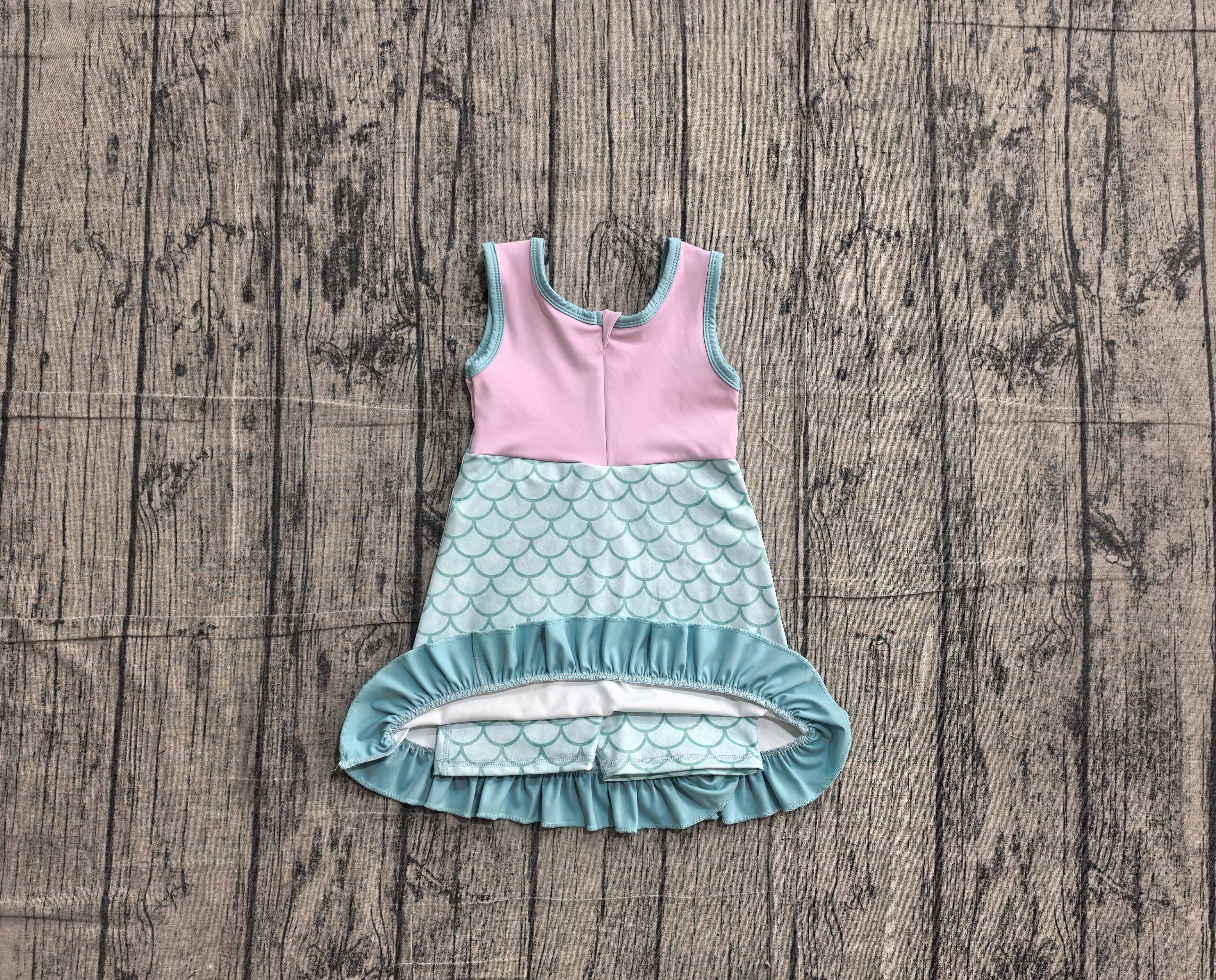 GSD4125 pre-order toddler clothes solid color print girl yoga summer dress-real pic 2026.5.13 