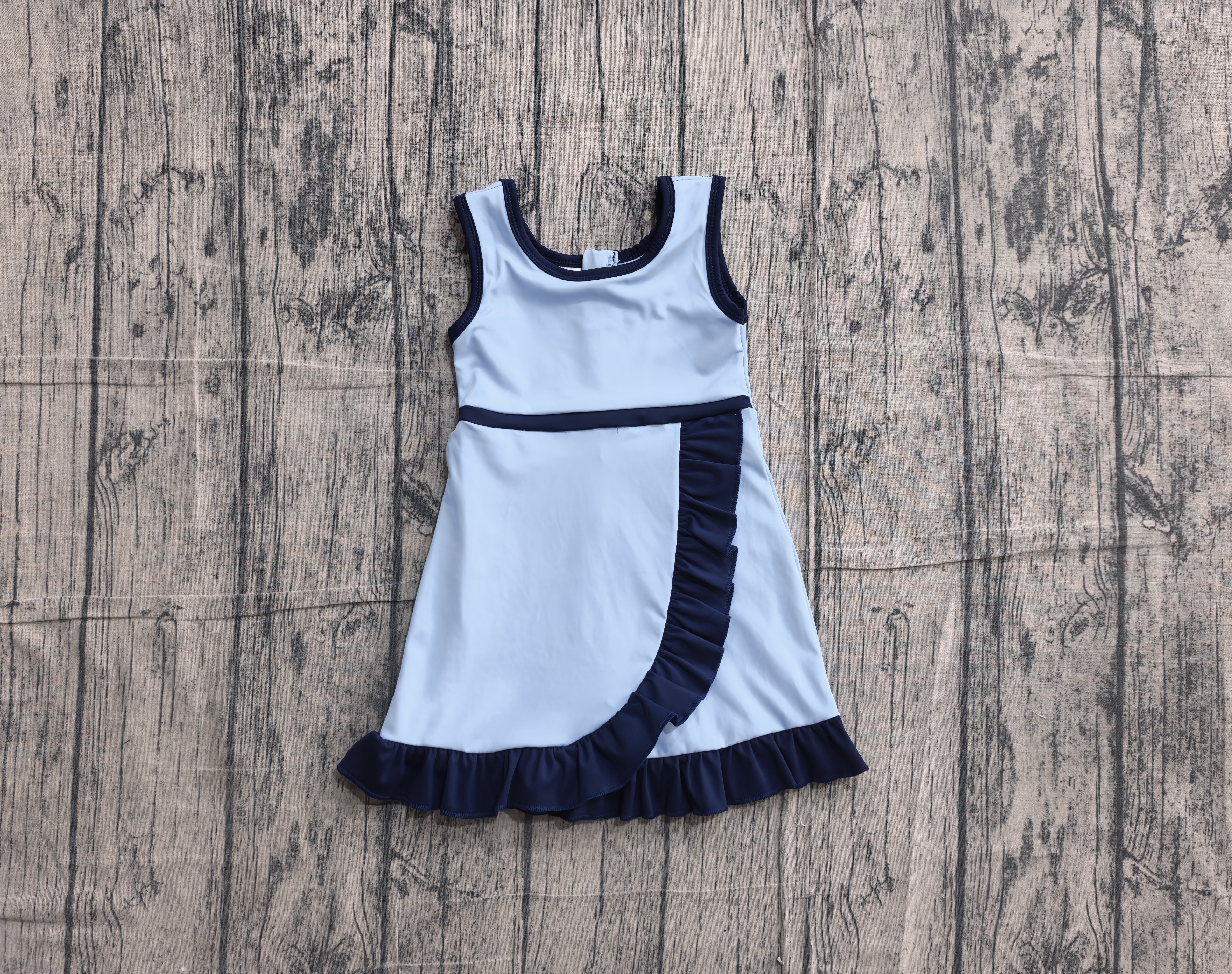 GSD4126 pre-order toddler clothes solid color print girl yoga summer dress-real pic 2026.5.13 