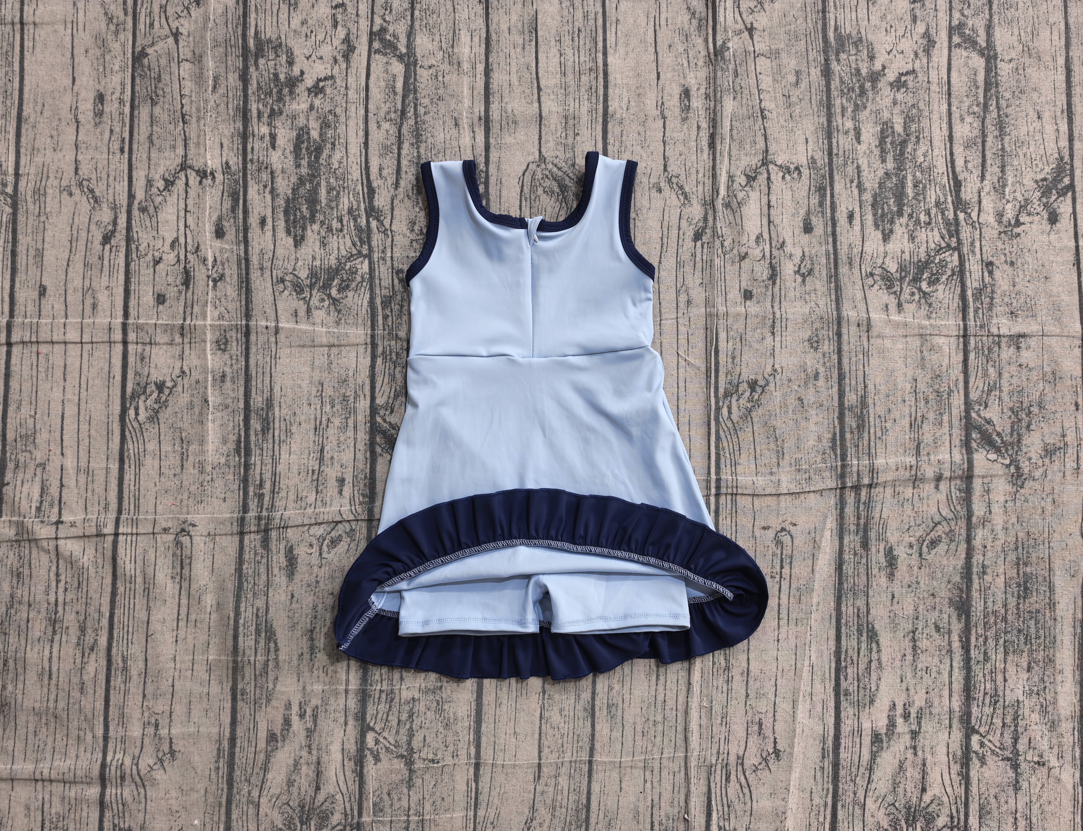 GSD4126 pre-order toddler clothes solid color print girl yoga summer dress-real pic 2026.5.13 