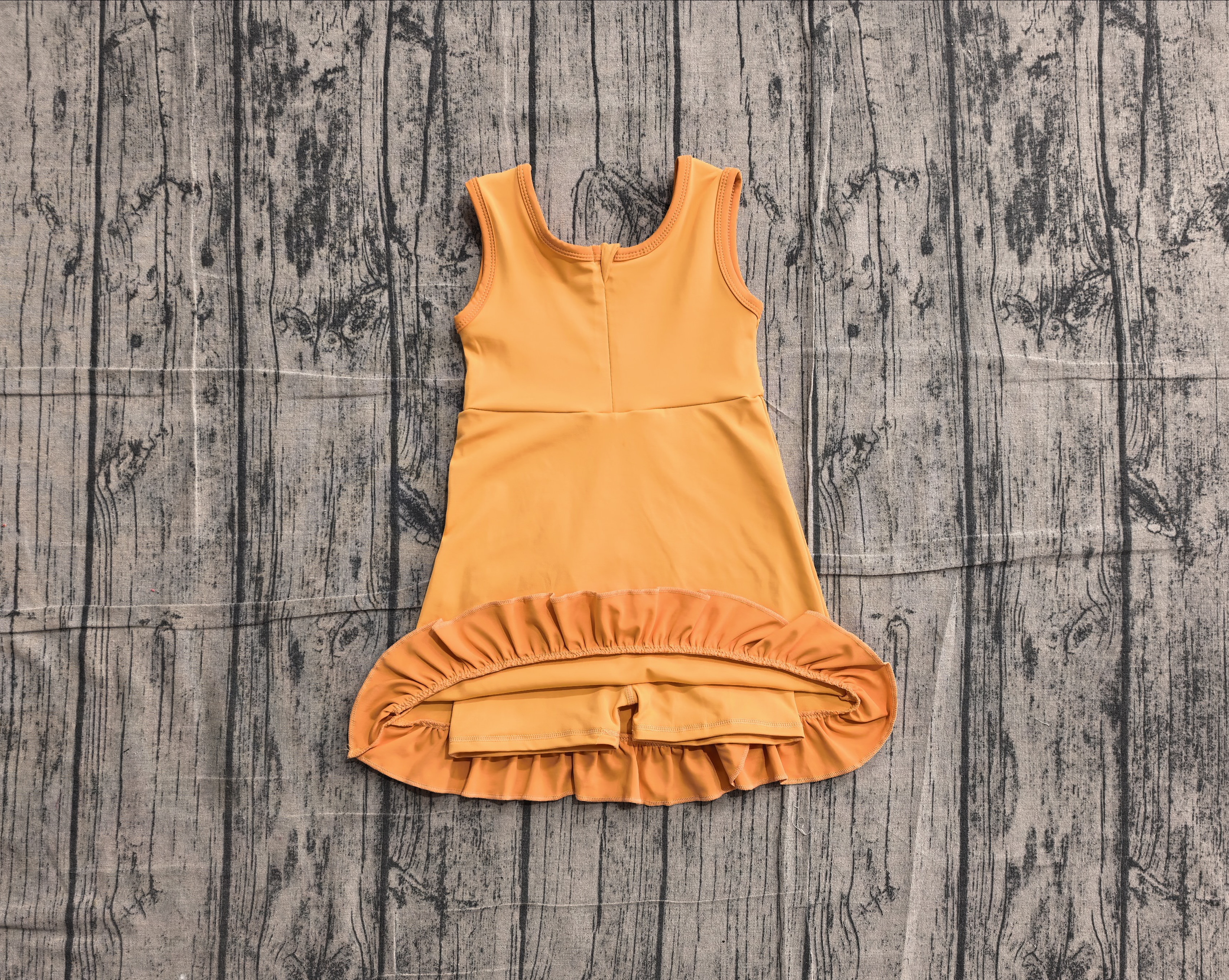 GSD4127 pre-order toddler clothes solid color print girl yoga summer dress-real pic 2026.5.13 