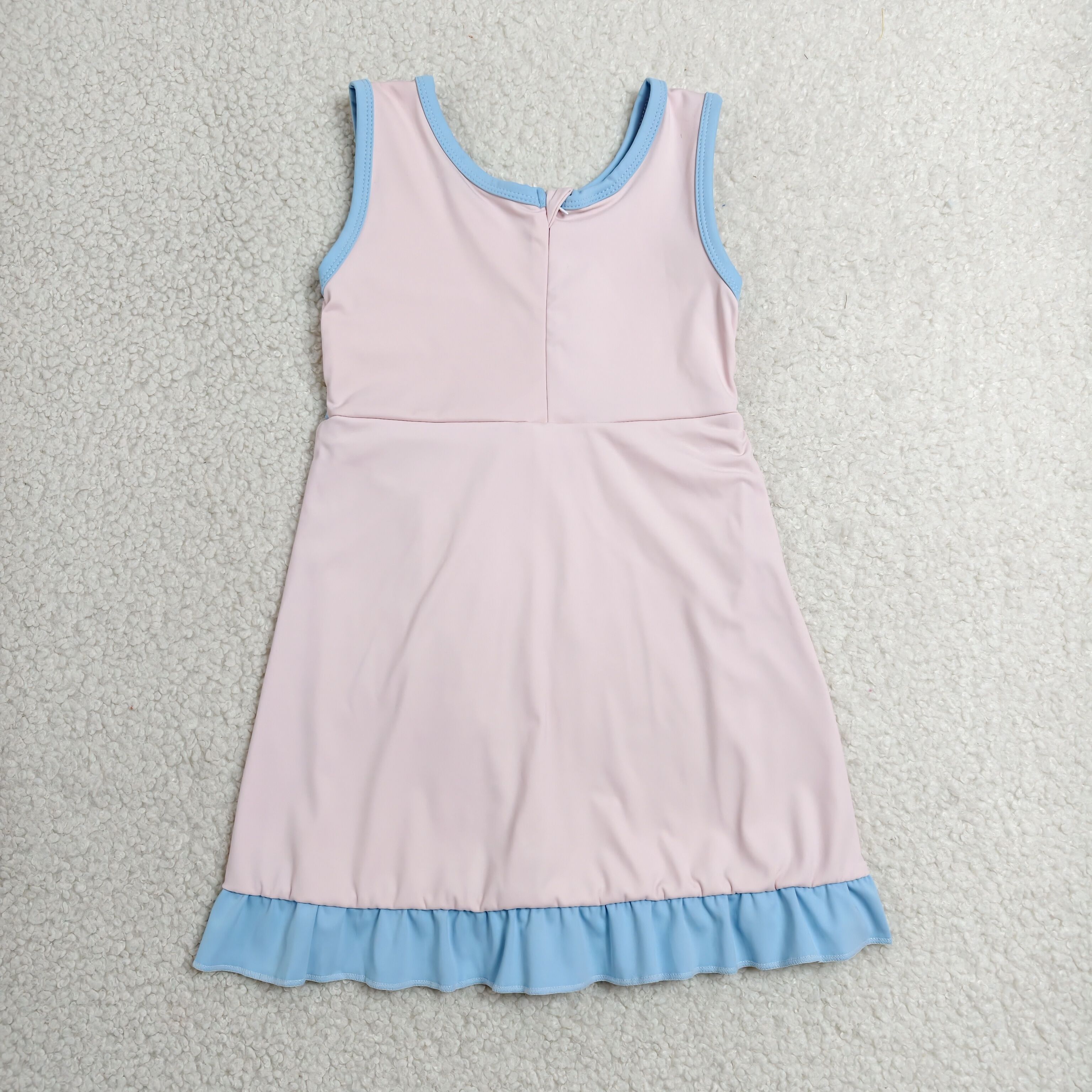GSD4129 RTS toddler clothes solid color girl yoga summer dress sports clothing 