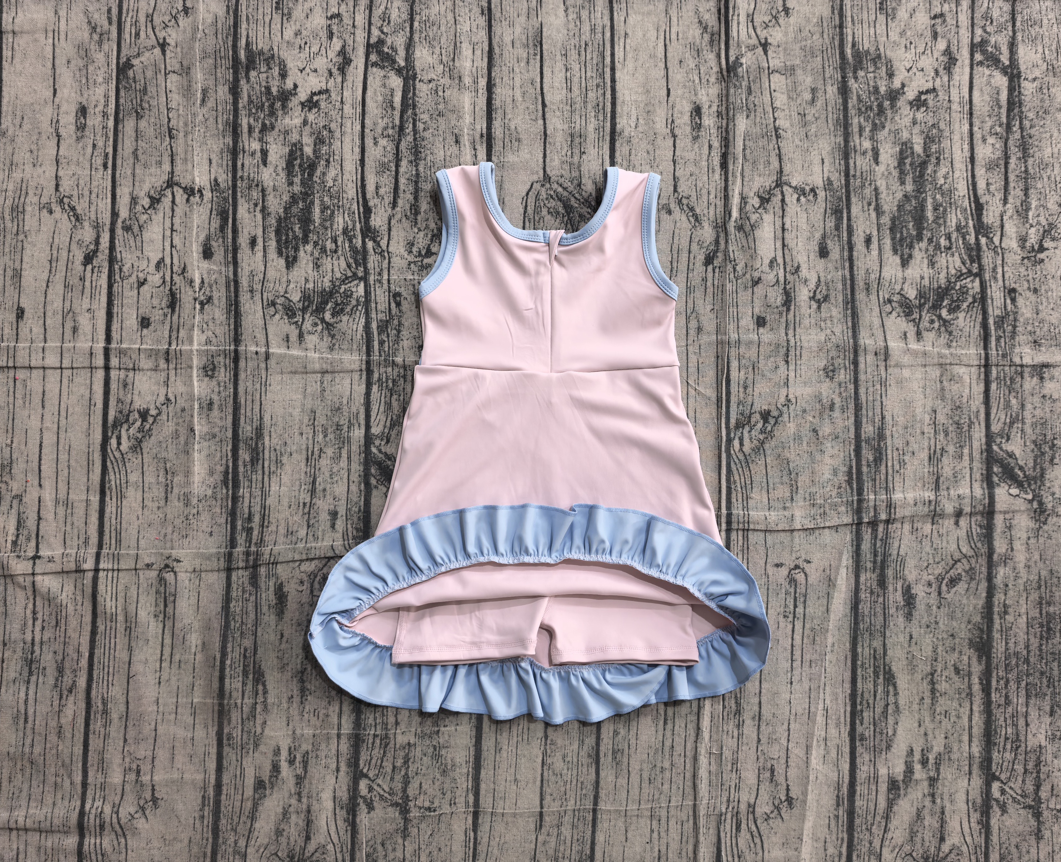 GSD4129 pre-order toddler clothes solid color print girl yoga summer dress-real pic 2026.5.13 