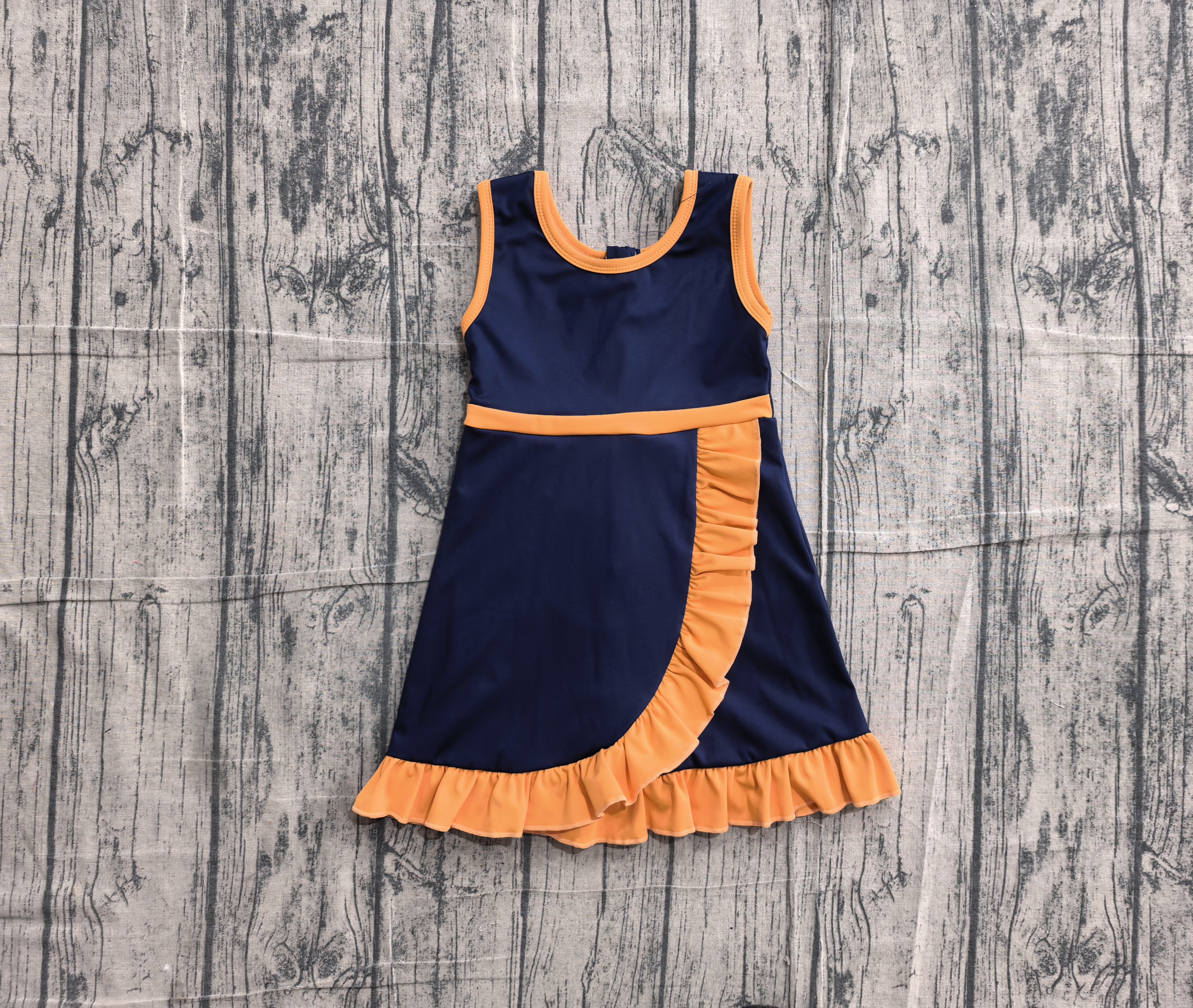 GSD4131 pre-order toddler clothes solid color print girl yoga summer dress-real pic 2026.5.13 