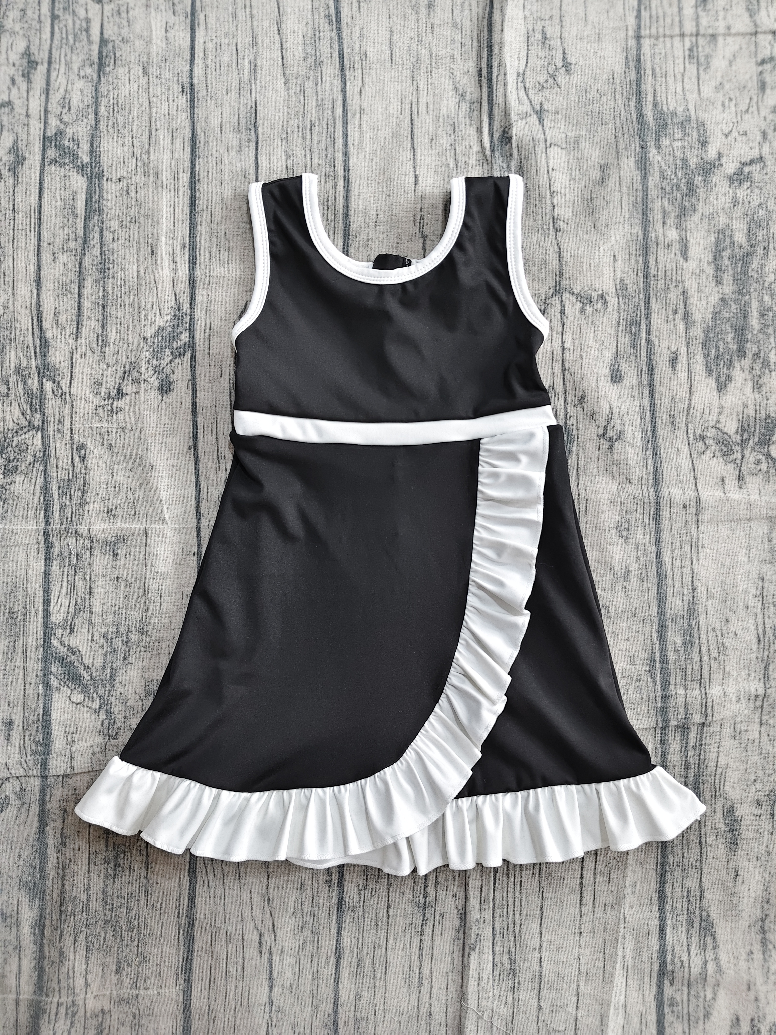 GSD4140 pre-order toddler clothes solid color print girl yoga summer dress-real pic 2026.5.11 