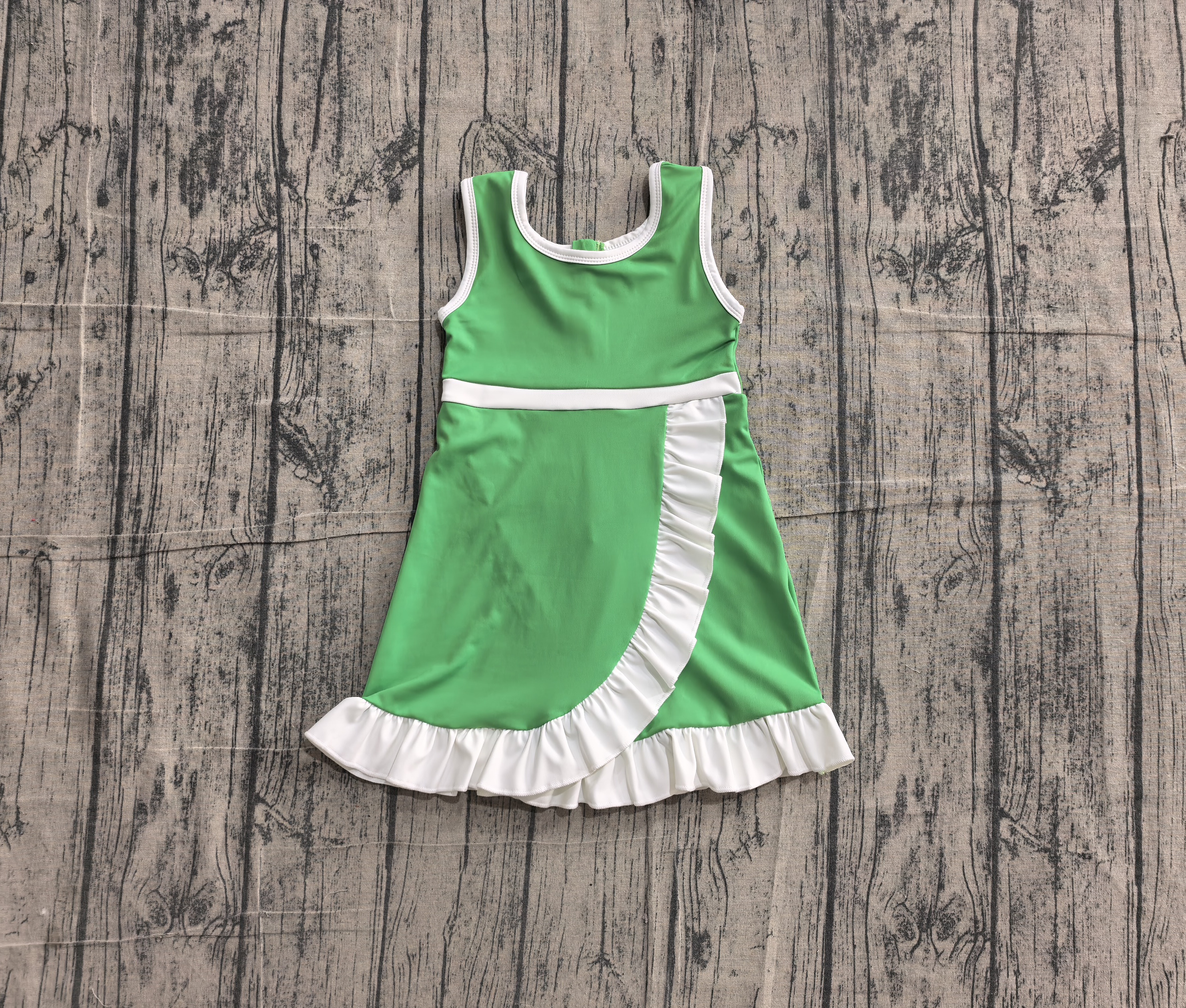 GSD4143 pre-order toddler clothes solid color print girl yoga summer dress-real pic 2026.5.13 