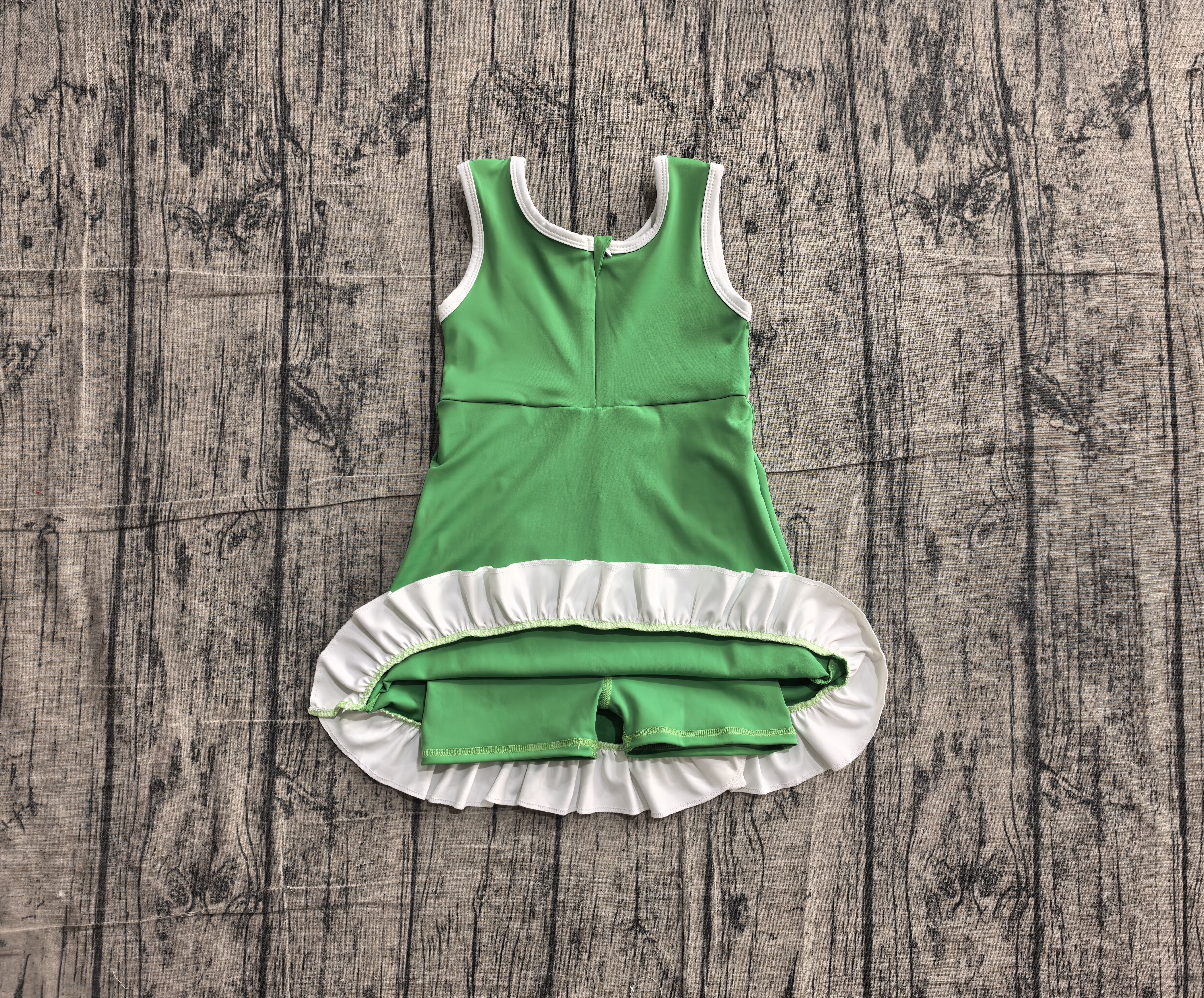 GSD4143 pre-order toddler clothes solid color print girl yoga summer dress-real pic 2026.5.13 