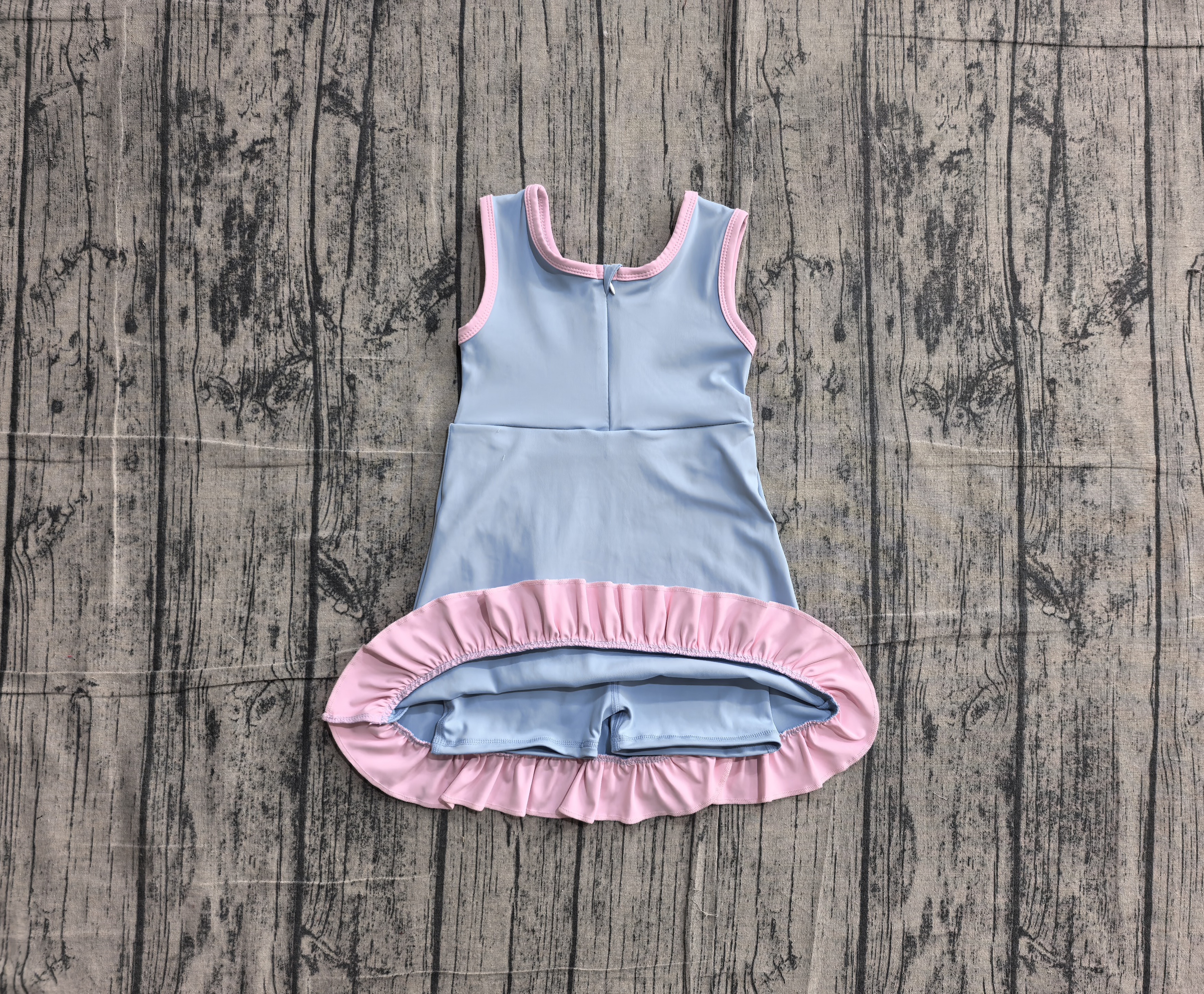 GSD4144 pre-order toddler clothes solid color print girl yoga summer dress-real pic 2026.5.13 