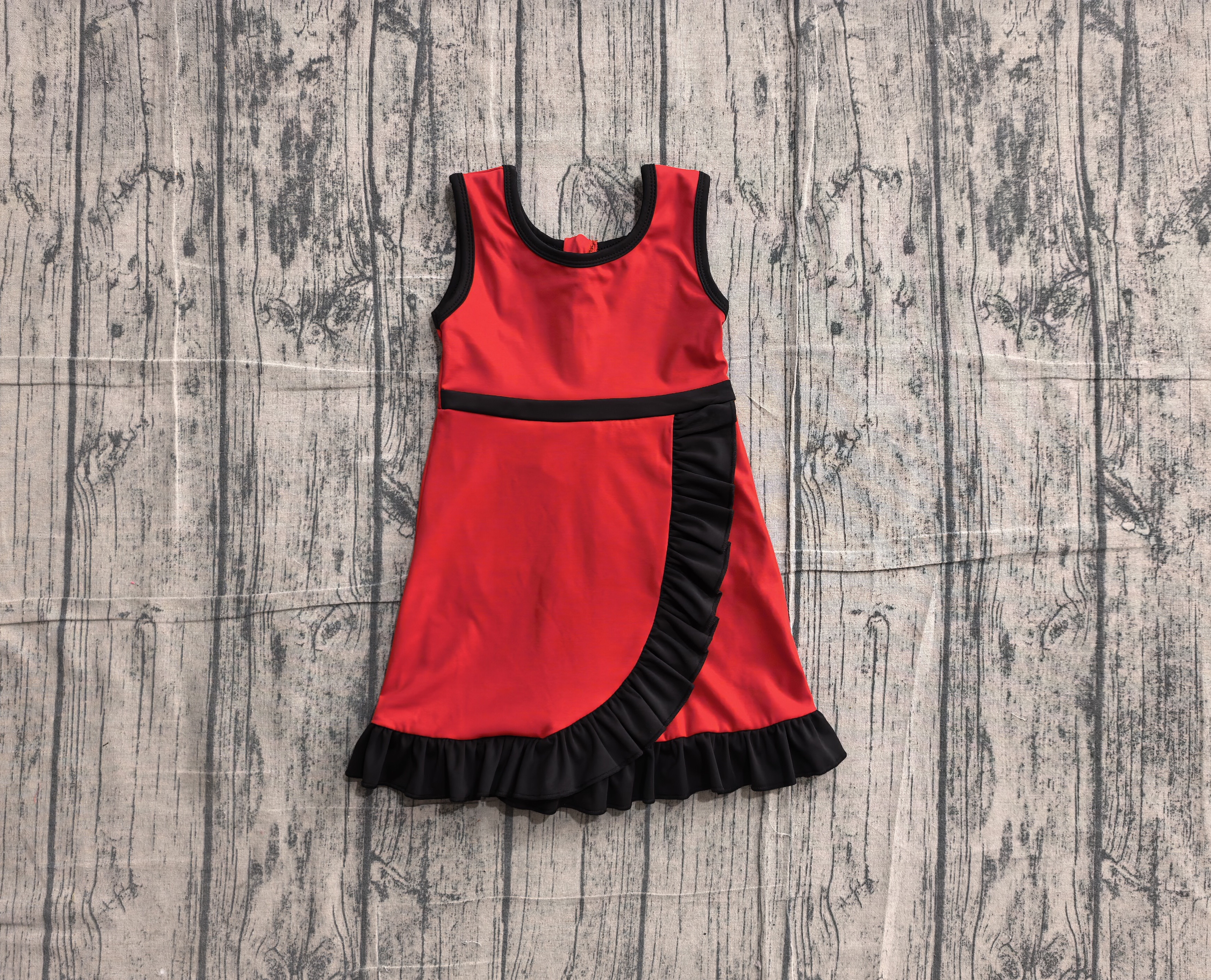 GSD4146 pre-order toddler clothes solid color print girl yoga summer dress-real pic 2026.5.13 
