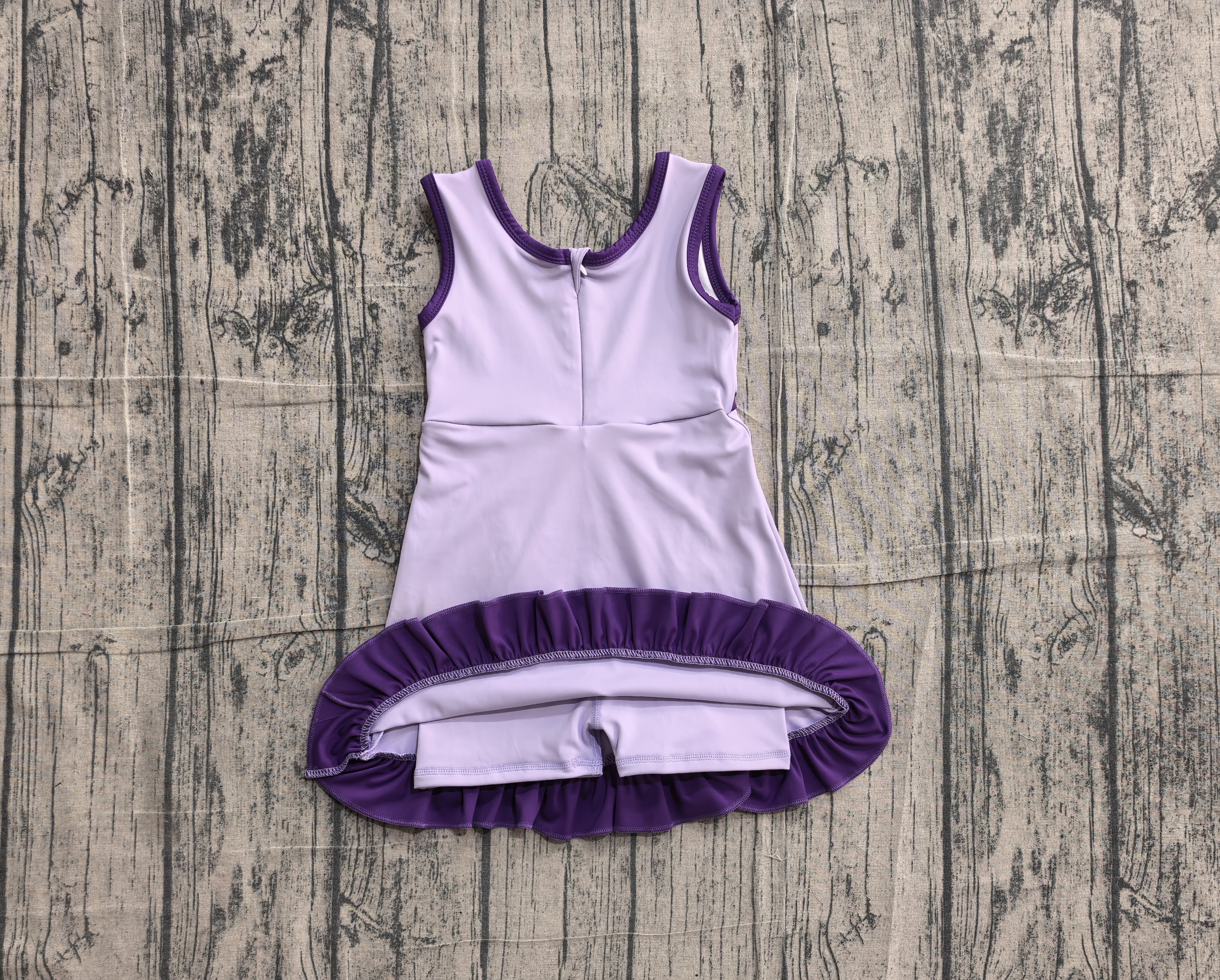 GSD4151 pre-order toddler clothes solid color print girl yoga summer dress-real pic 2026.5.13 