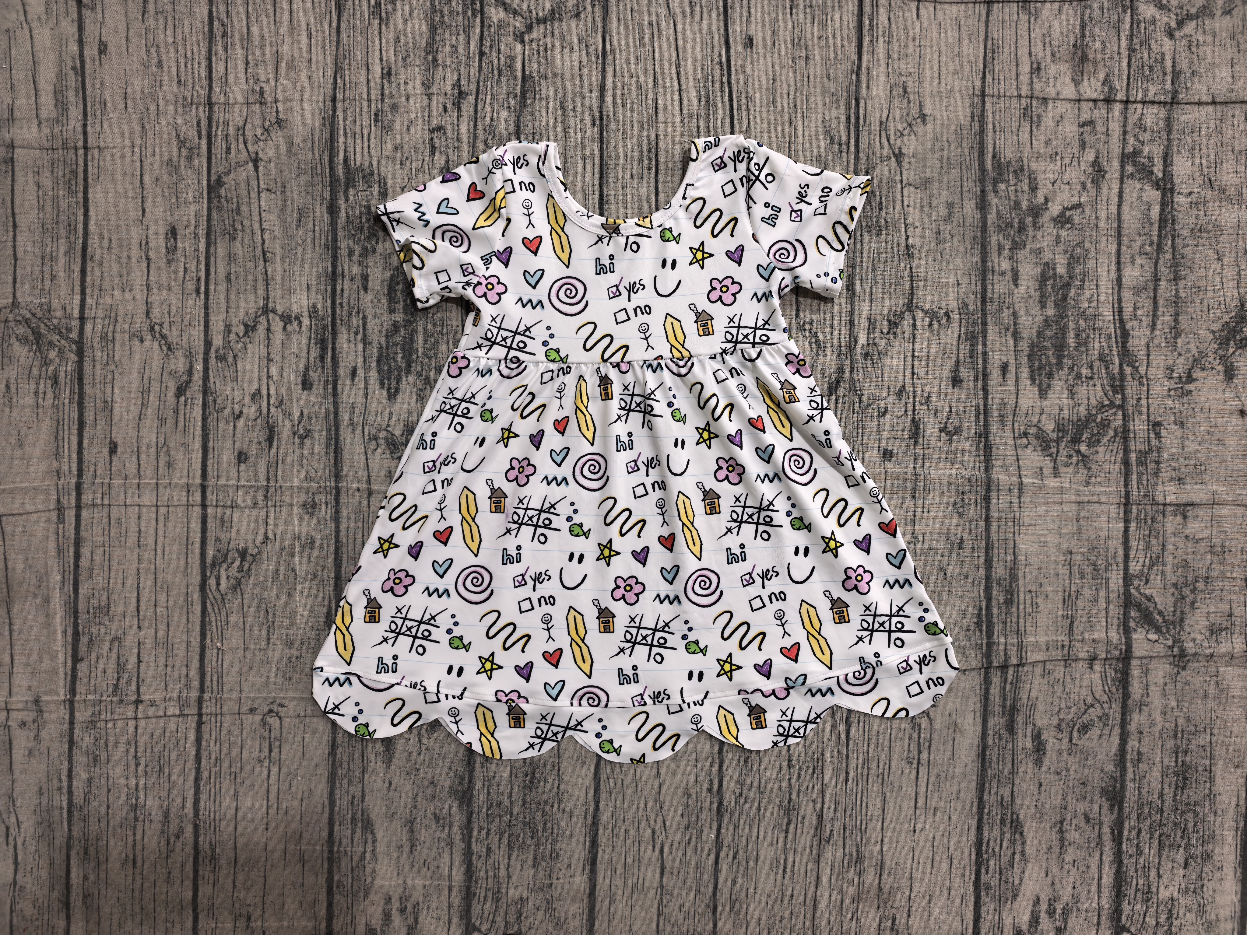 GSD4157 pre-order toddler clothes flower print girl summer dress-real pic 2026.5.28 