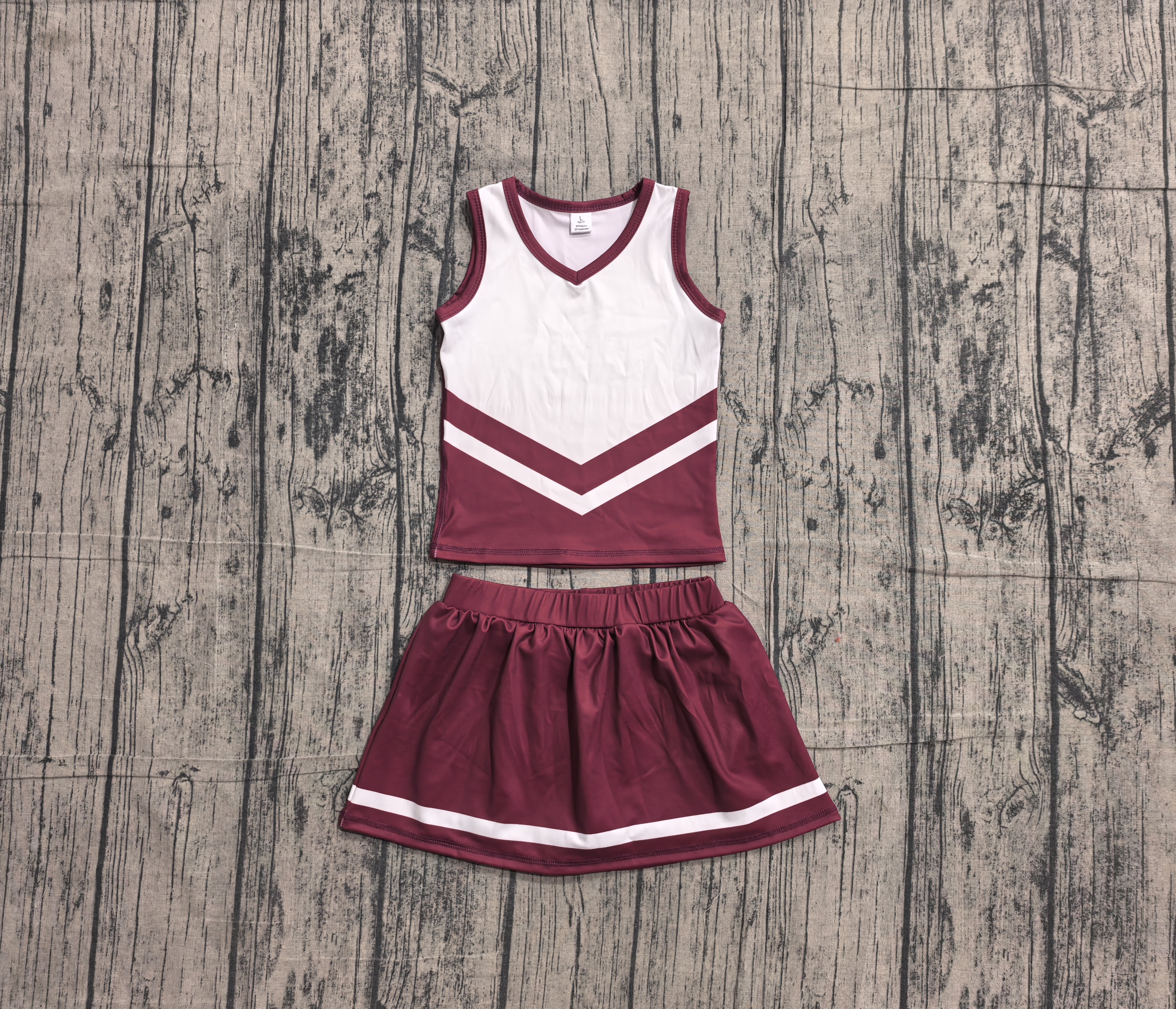 Pre-order GSD4195 girls red white sleeveless skirt outfits yoga-real pic 2026.5.17 