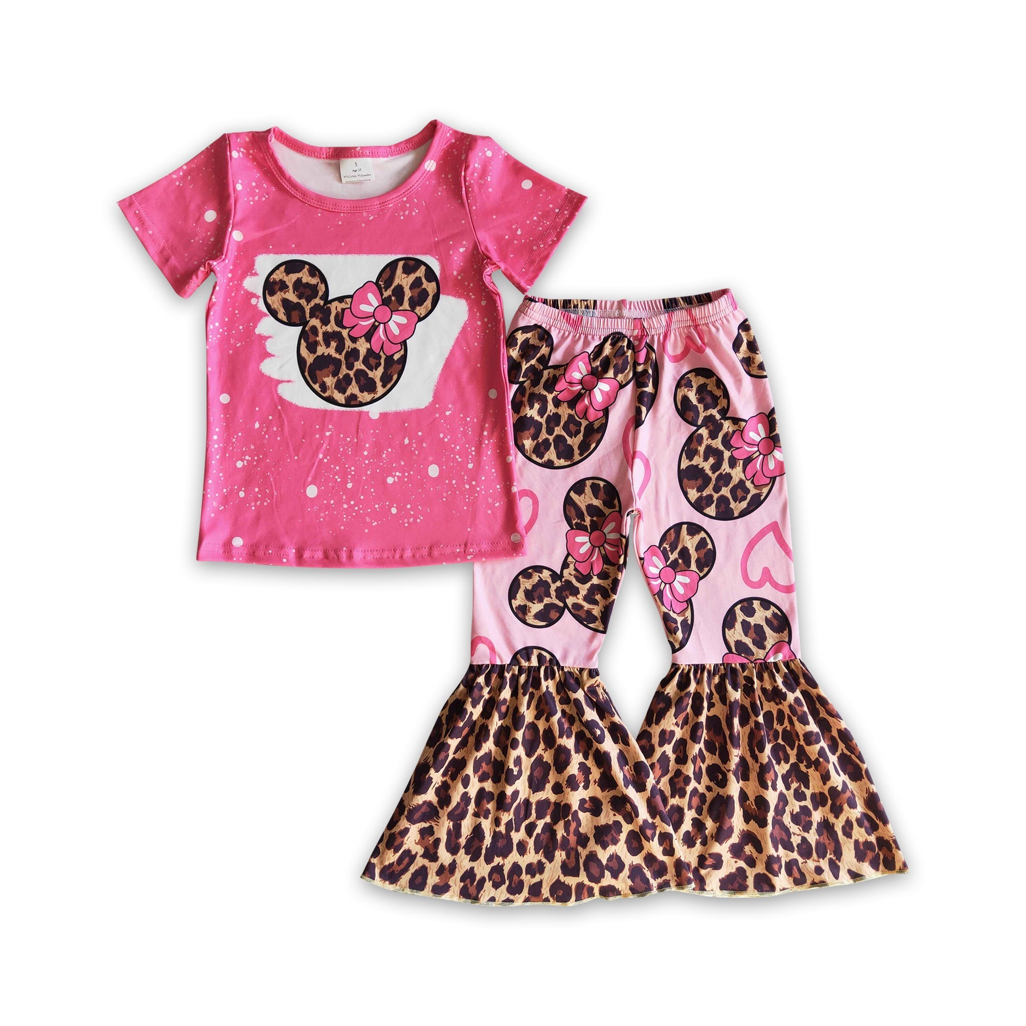 GSPO0225 baby girl clothes cartoon leopard fall spring outfits-promotion 2025.4.5 $5.5