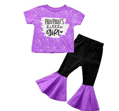 GSPO0244 baby girl clothes purple fall spring outfits-promotion 2025.7.19 $5.5