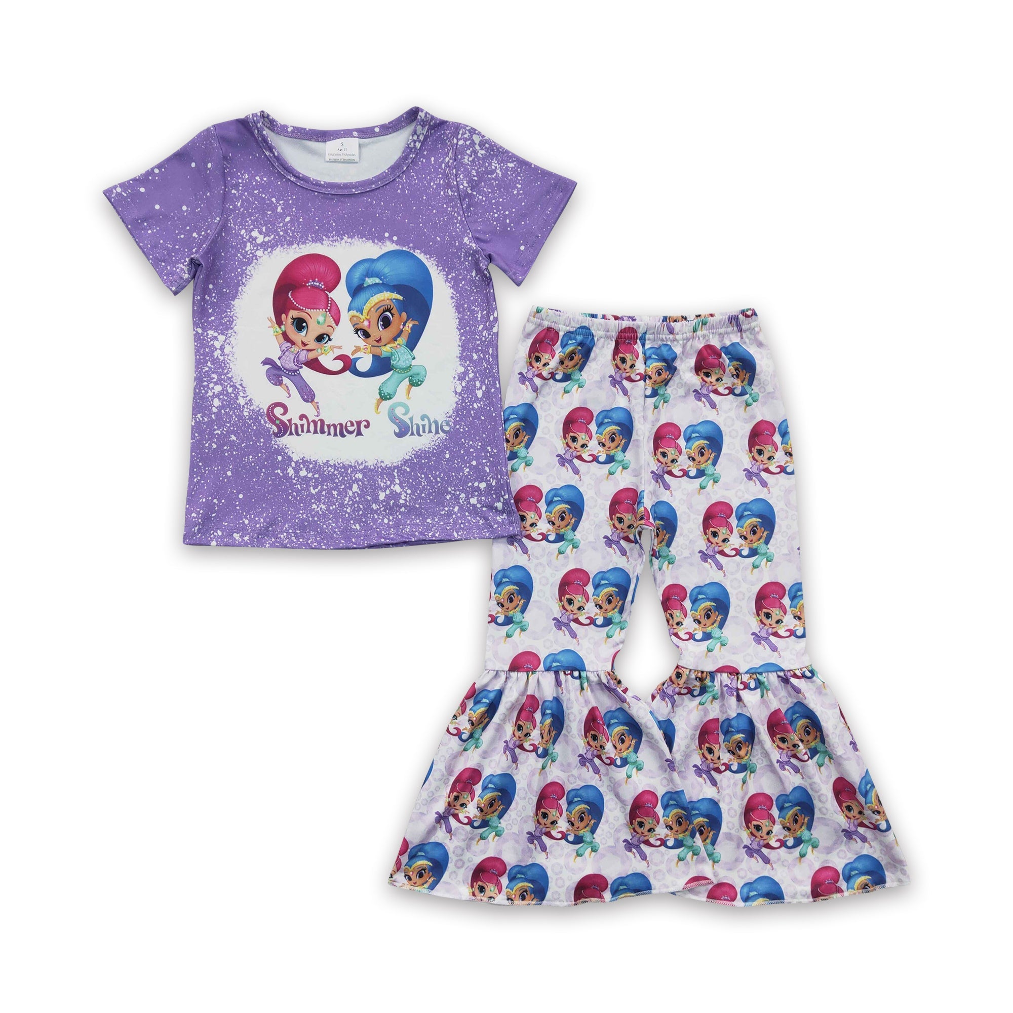 GSPO0331 kids clothes girls purple cartoon fall spring outfits-promotion $5.5 2026.3.14