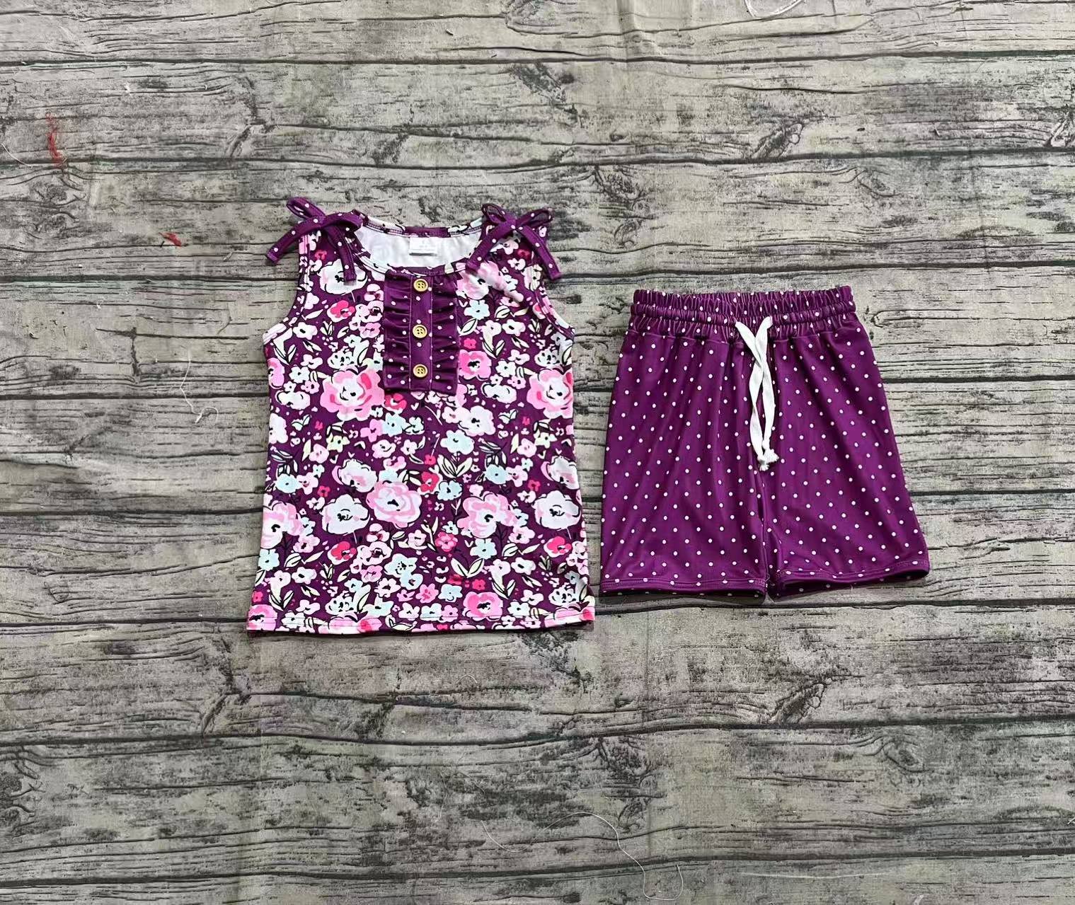 GSSO2358 pre-order baby girl clothes floral toddler girl summer outfit-real pic 2025.3.25 