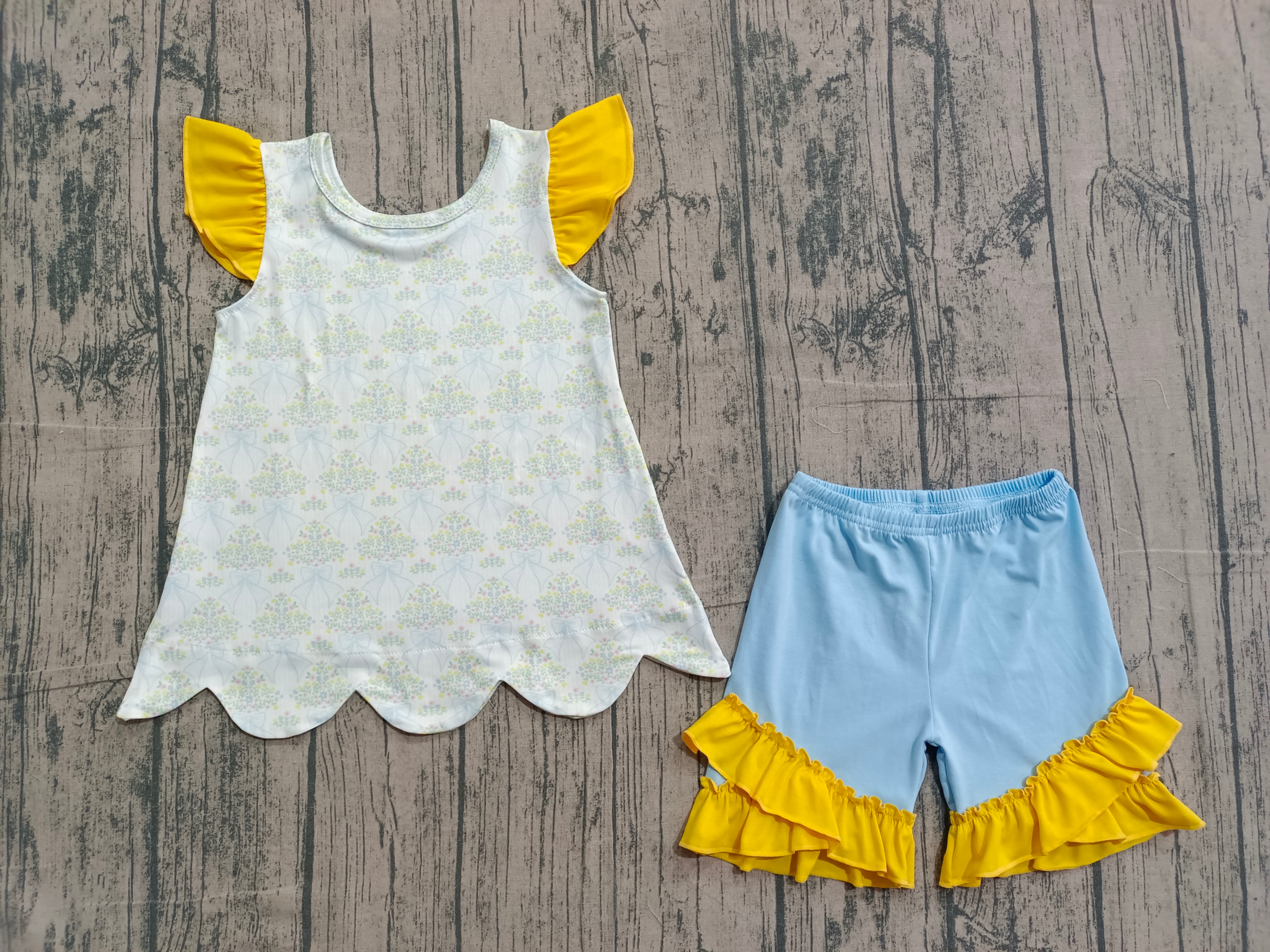 GSSO2767 pre-order baby girl clothes bows toddler girl  summer outfit-real pic 2026.2.1 