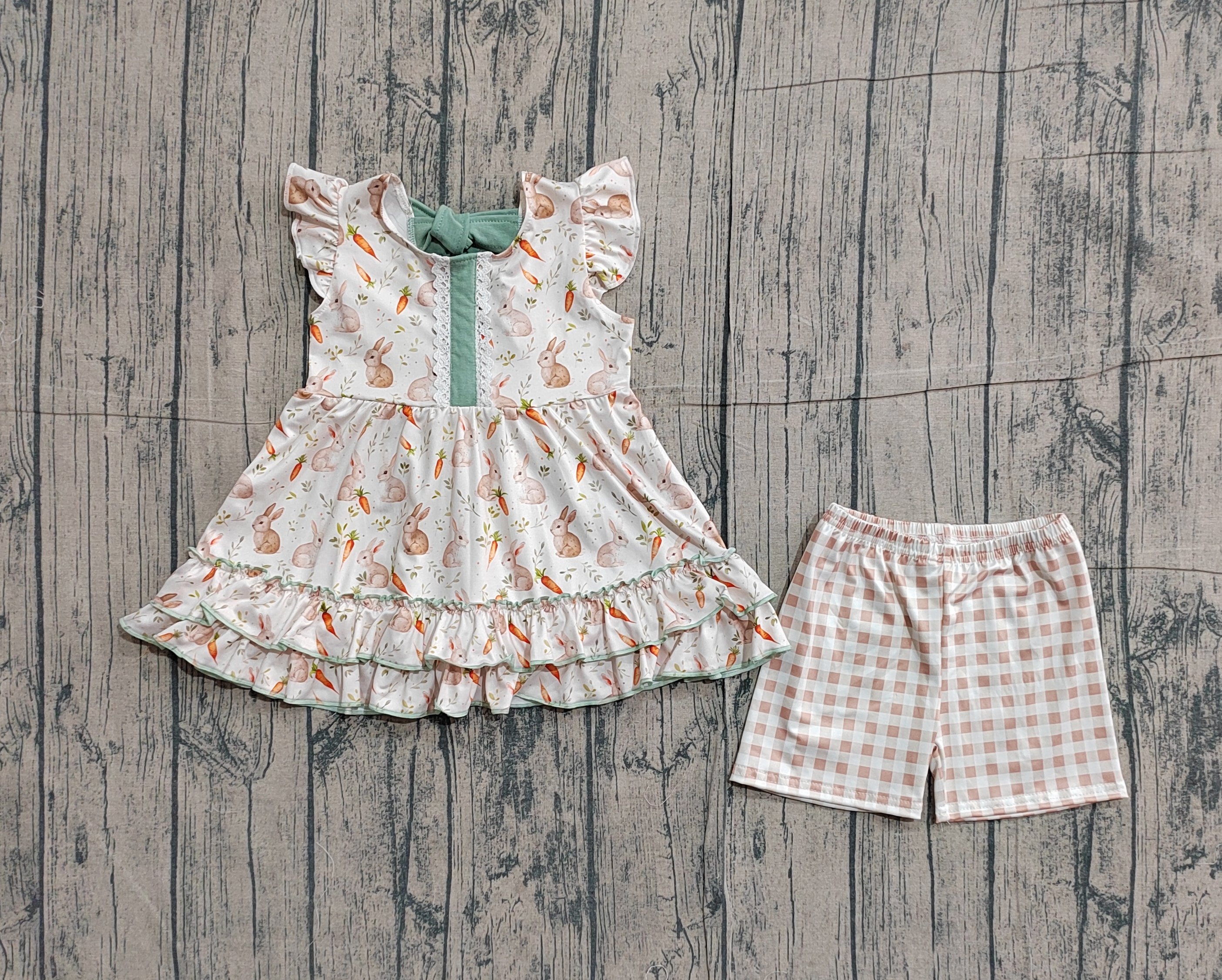  GSSO2980 pre-order baby girl clothes rabbit print toddler girl summer outfit-real pic 2026.1.22 