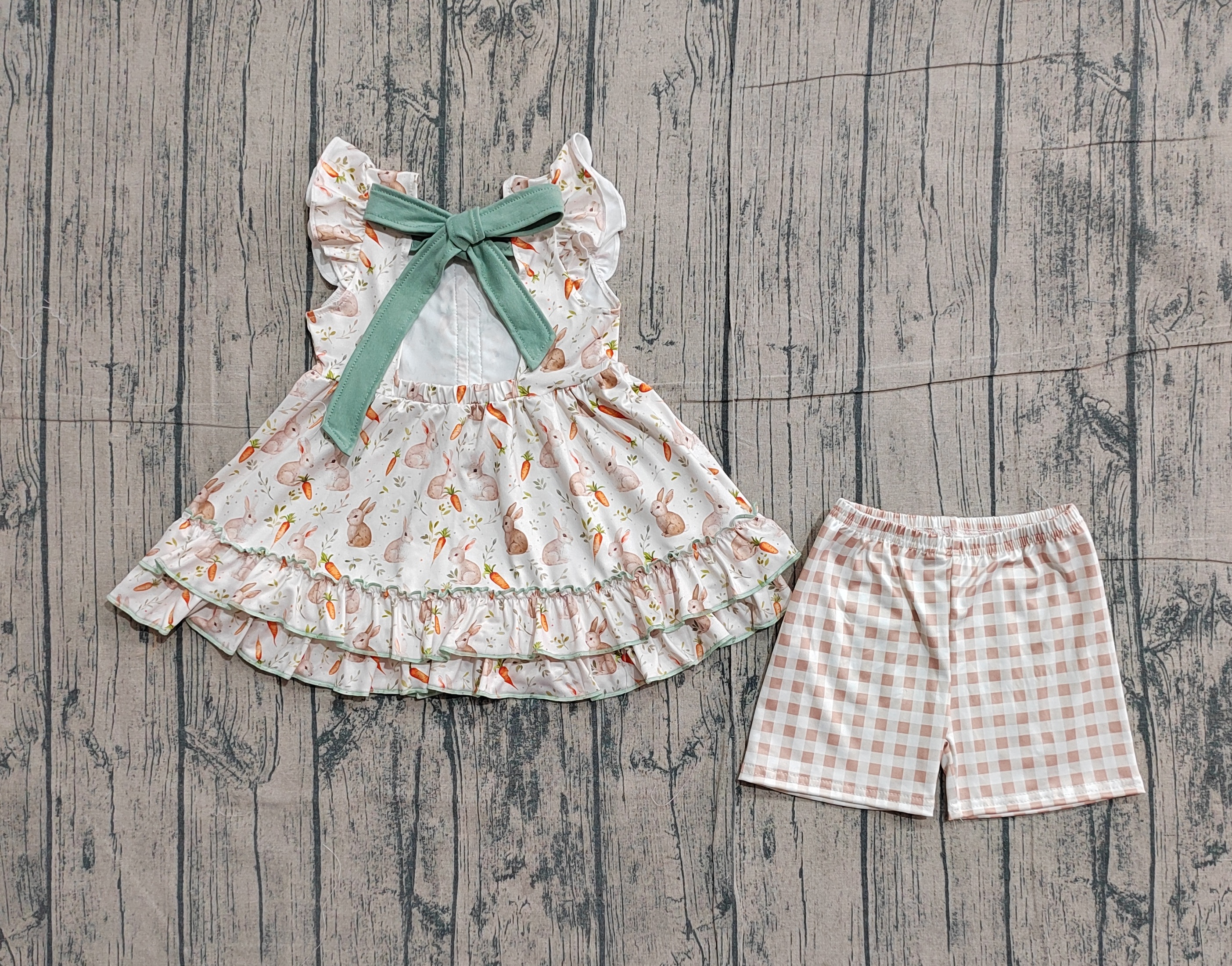  GSSO2980 pre-order baby girl clothes rabbit print toddler girl summer outfit-real pic 2026.1.22 