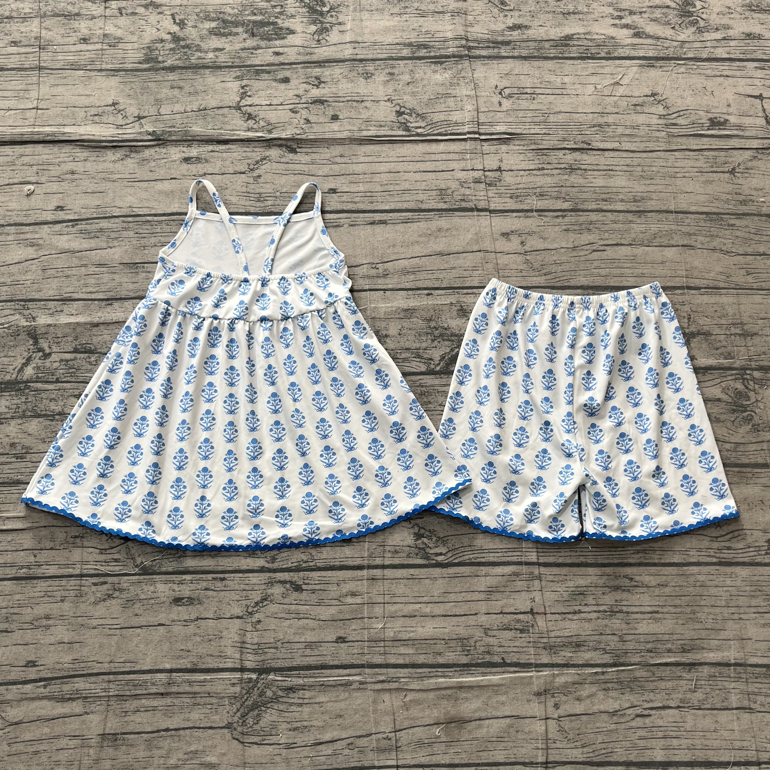 GSSO3416 pre-order kids clothes flower print girl summer outfit  clothing set-real pic 2026.5.4 
