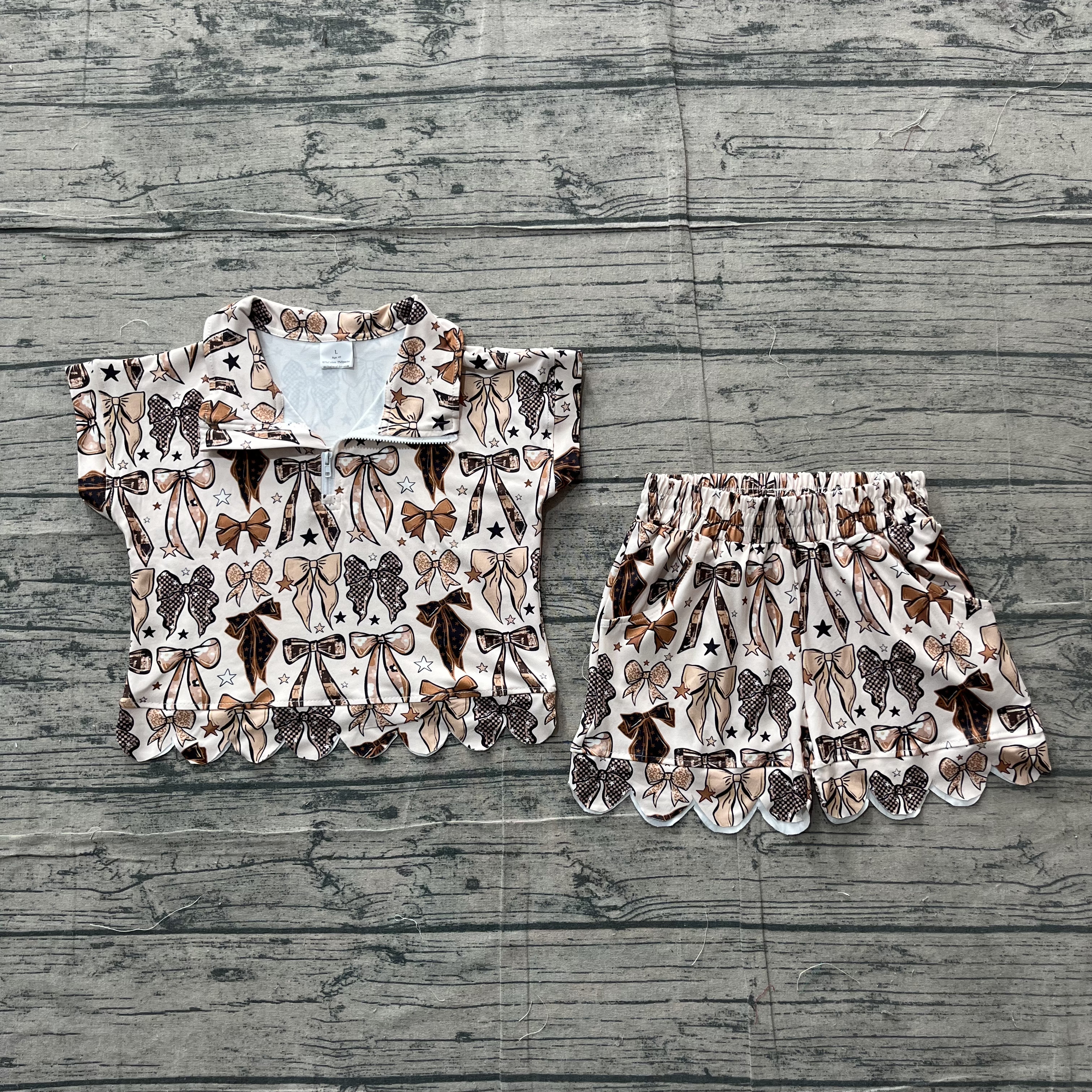 GSSO3696 pre-order kids clothes leopard print girl summer outfit  clothing set-real pic 2026.5.4