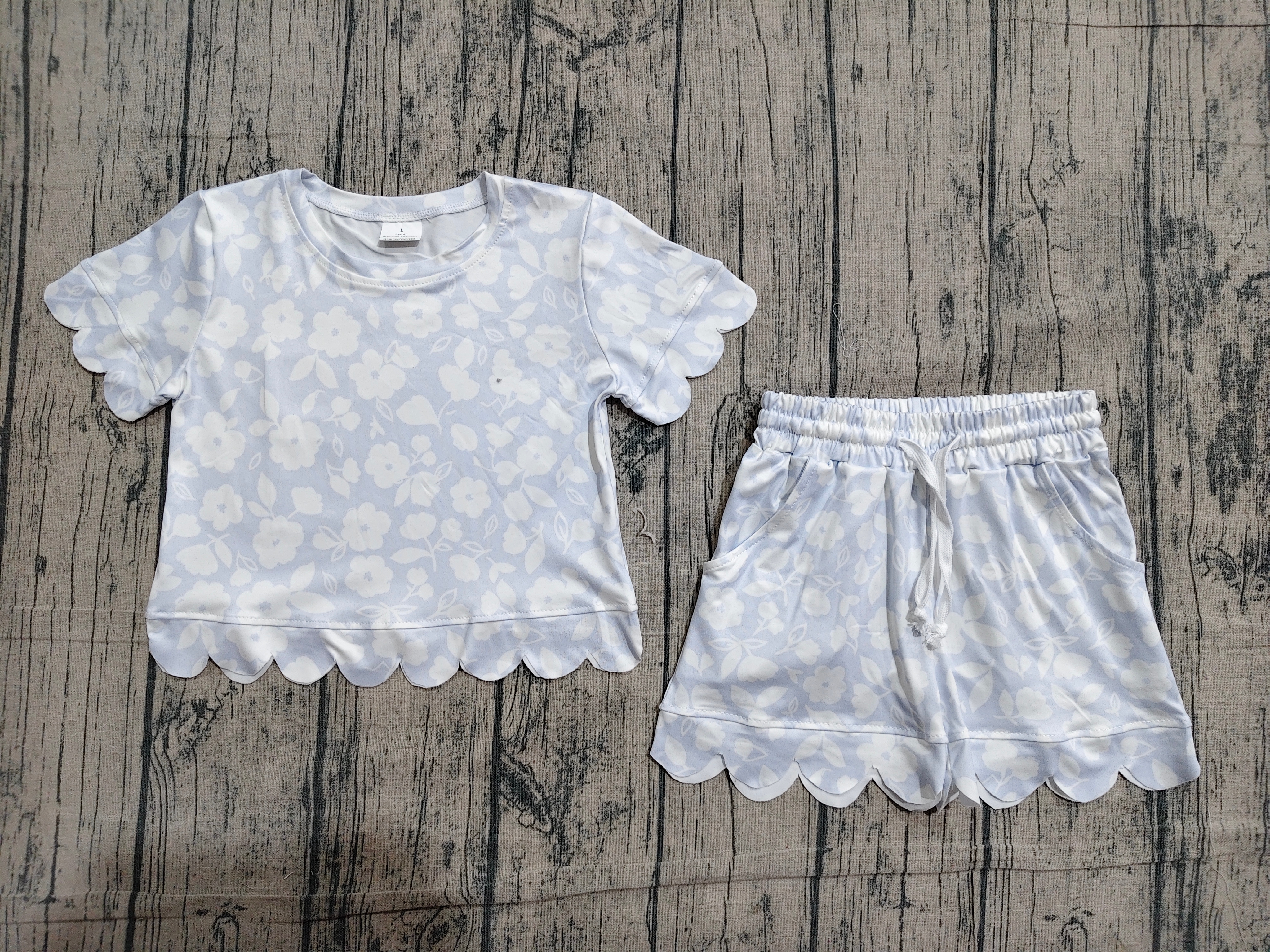 GSSO3730 pre-order kids clothes flower print girl summer outfit-real pic 2026.4.15 