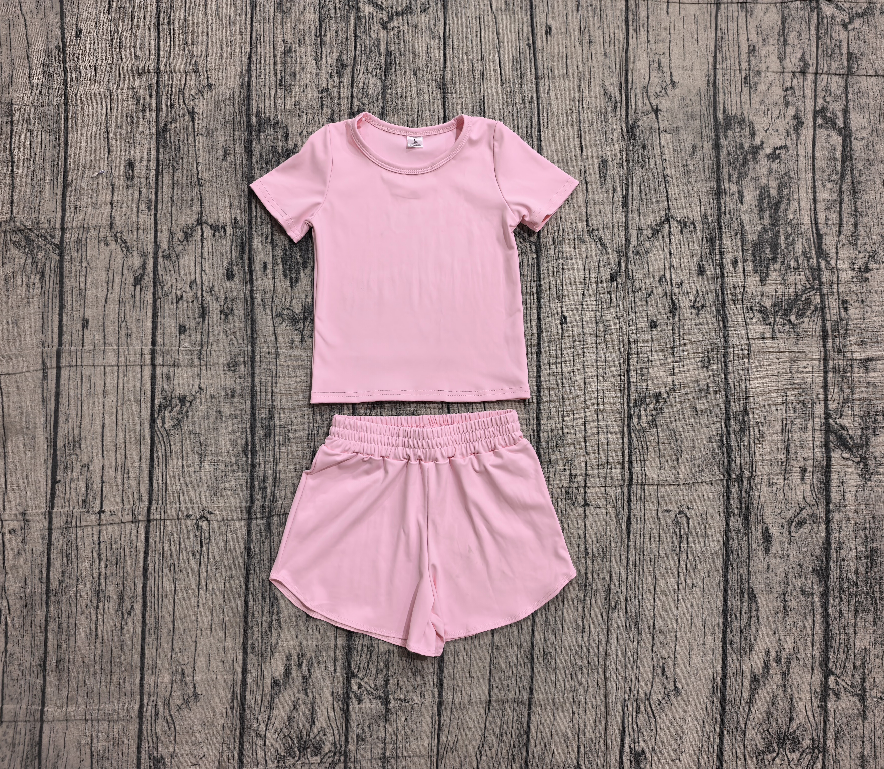 GSSO3761 pre-order baby girl clothes pink print toddler girl yoga summer outfit-real pic 2026.5.19 