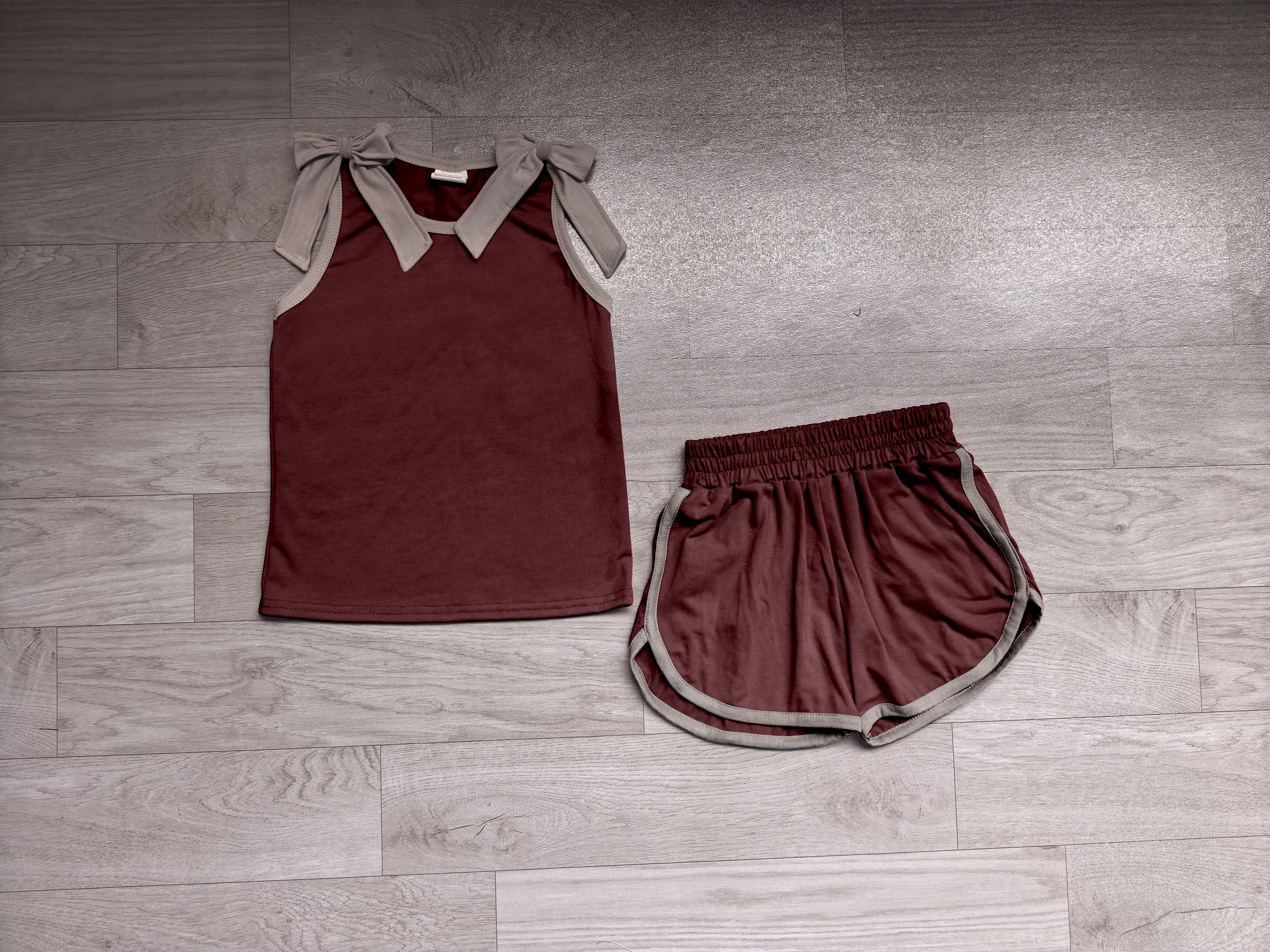no MOQ GSSO3820 pre-order baby girl clothes red cotton toddler girl summer outfit-real pic 2026.7.18