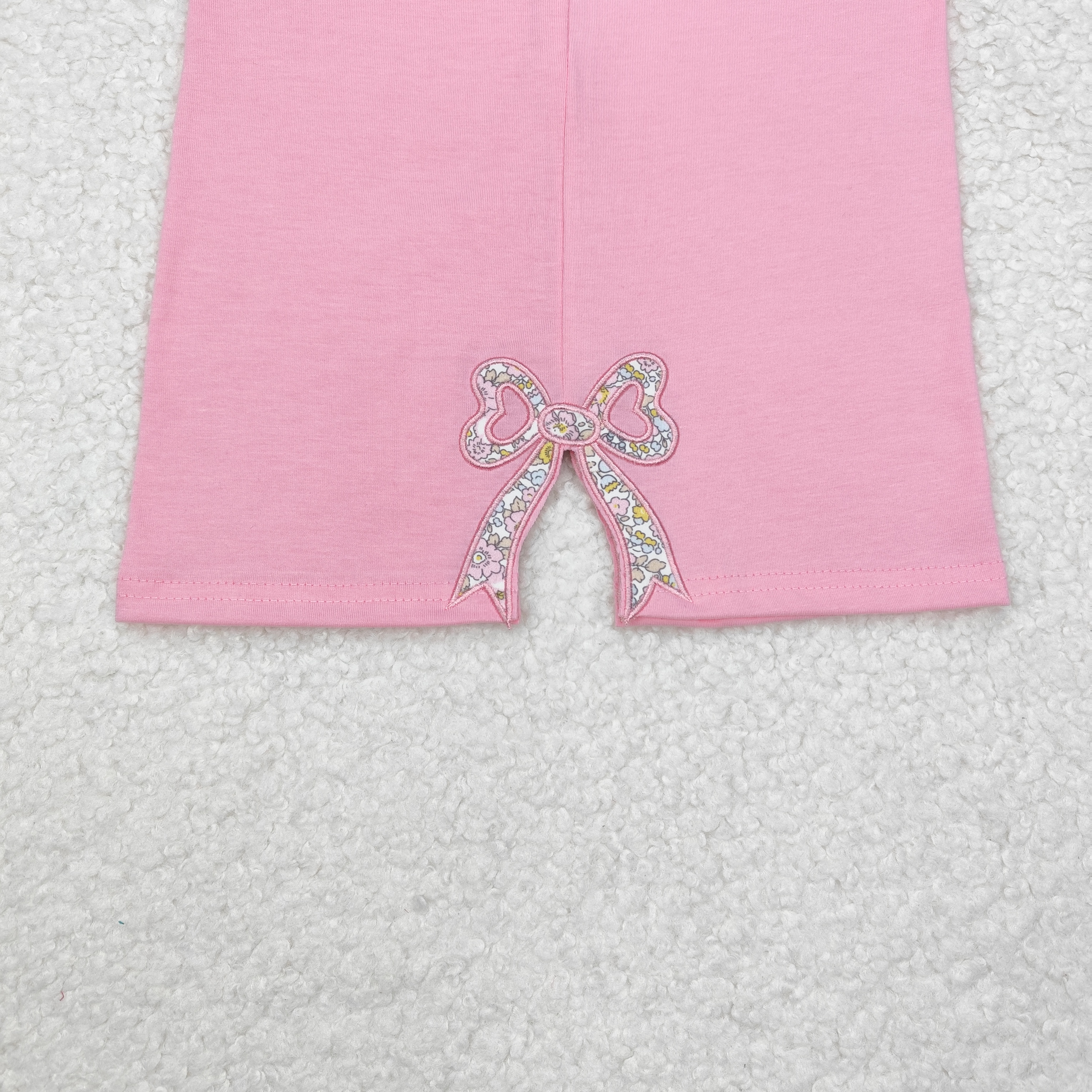 GT0872 RTS toddler girl clothes bow grandmillennial pink cotton bows girl winter top shirt embroidery