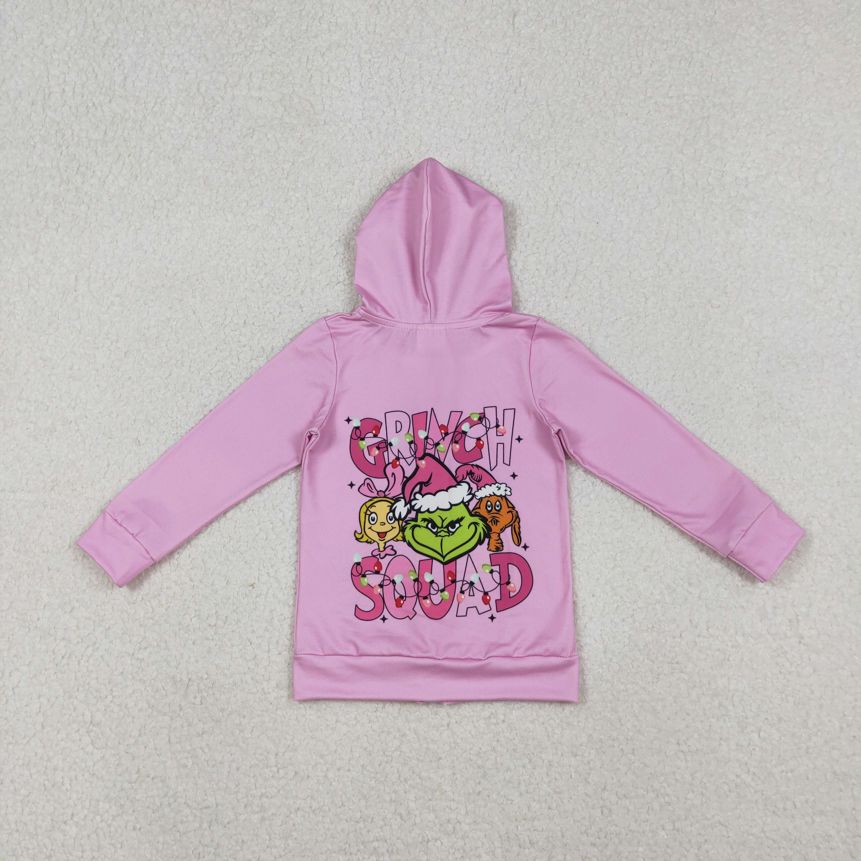 GT1142 RTS toddler girl  clothes cartoon girl christmas top hoodie