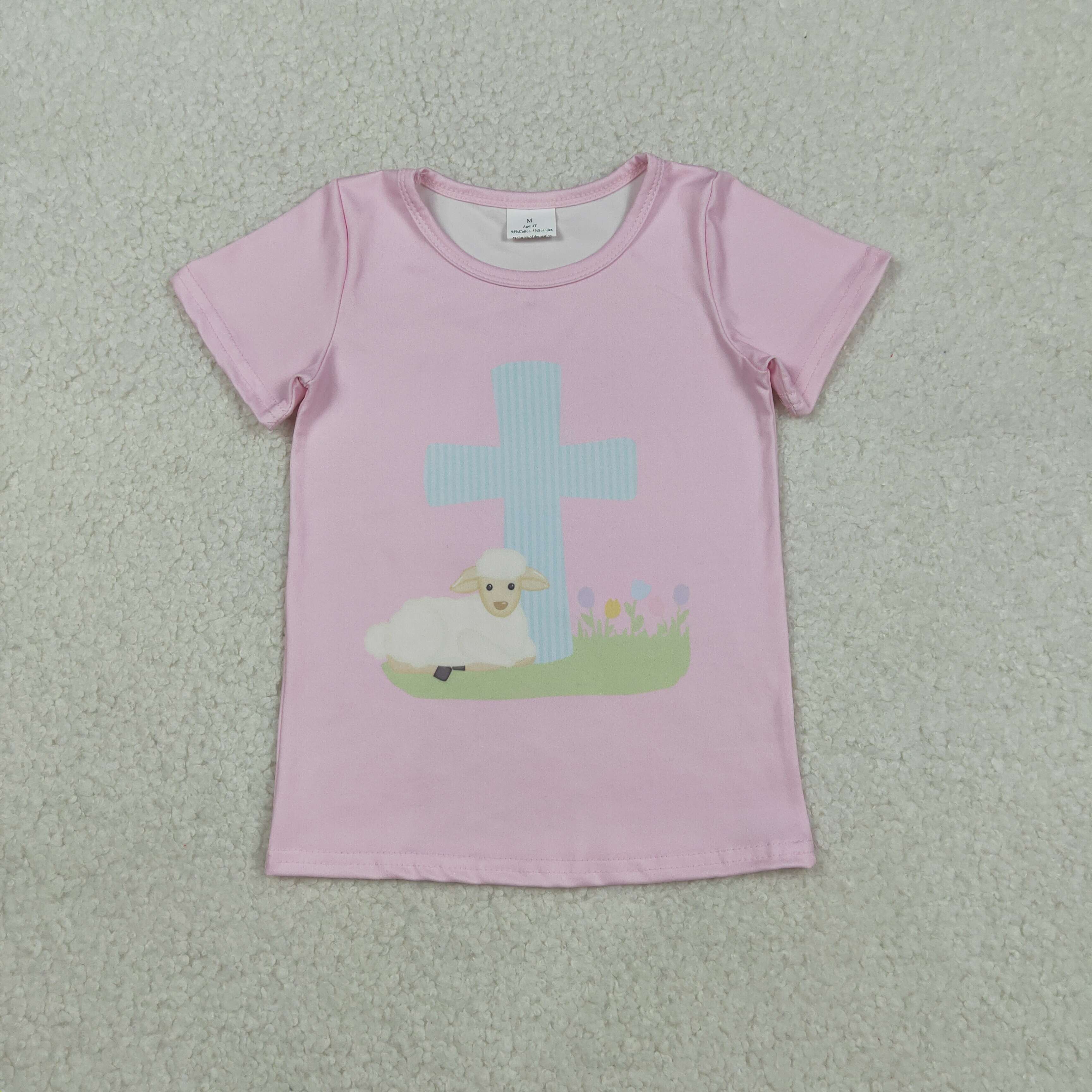 GT1394 RTS  toddler girl clothes girl easter tshirt  bunny easter clothing tshirt