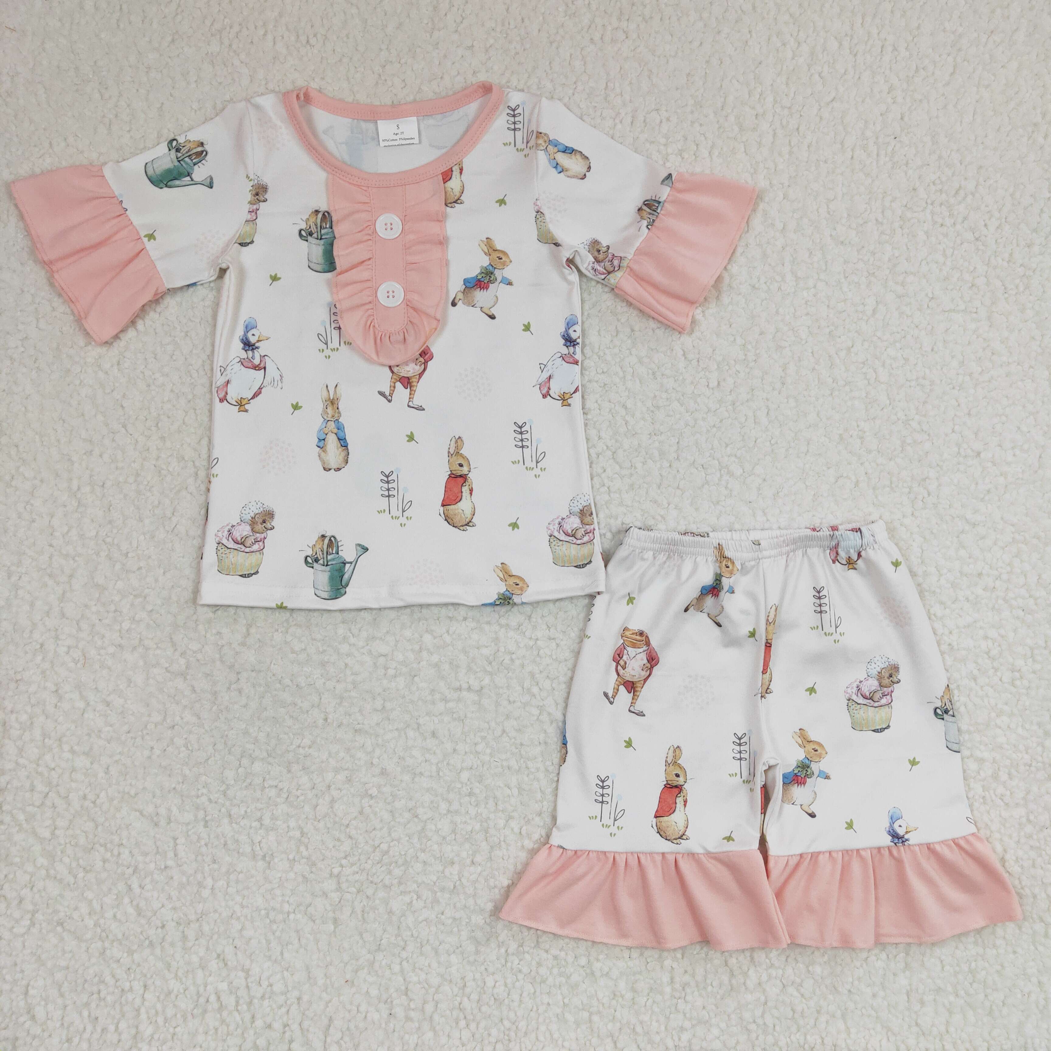 GSSO0155 baby girl clothes shorts set summer outfits-promotion $5.5 2026.3.7