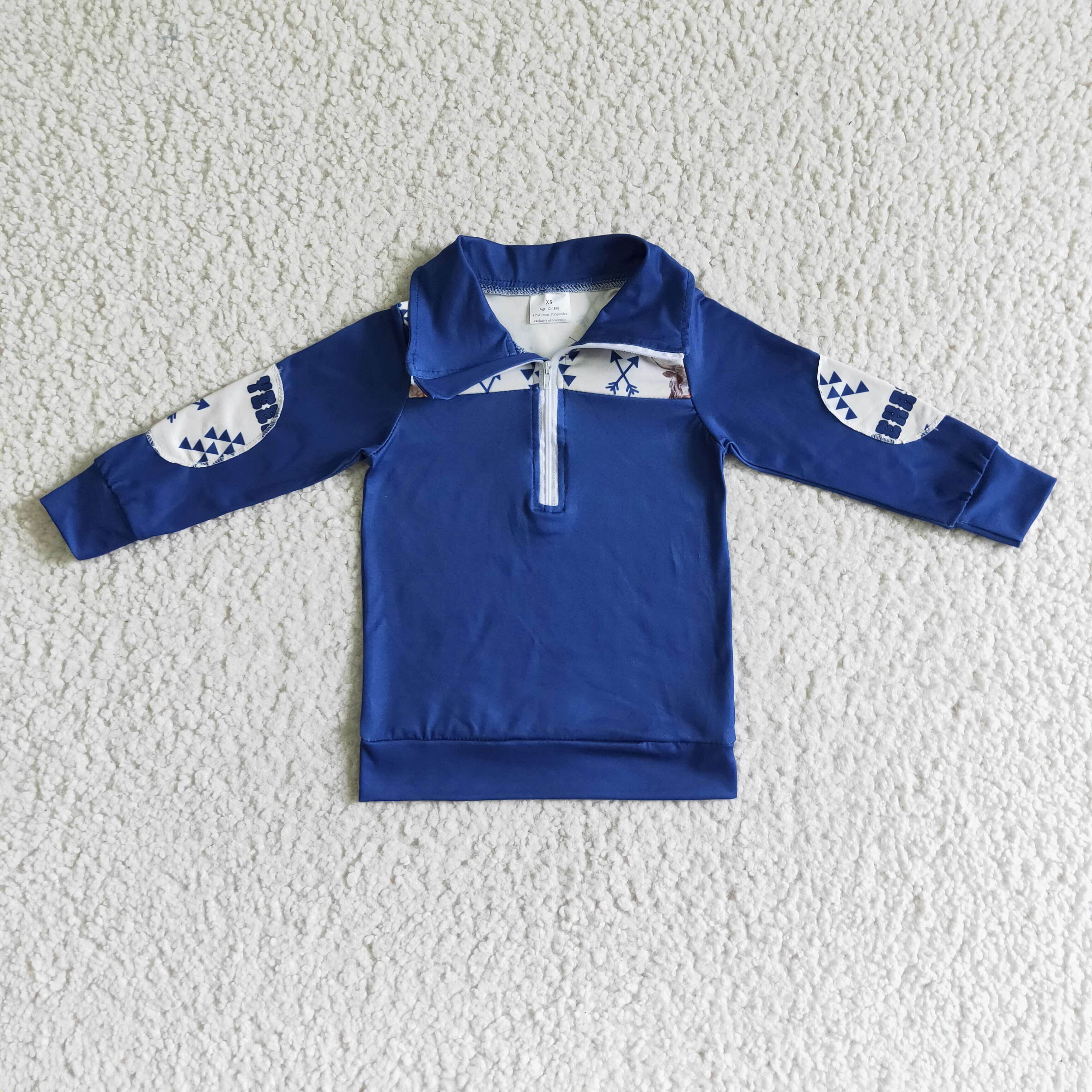 BT0018 boy winter long sleeve zipper top shirt-promotion 2024.11.16 $5.5