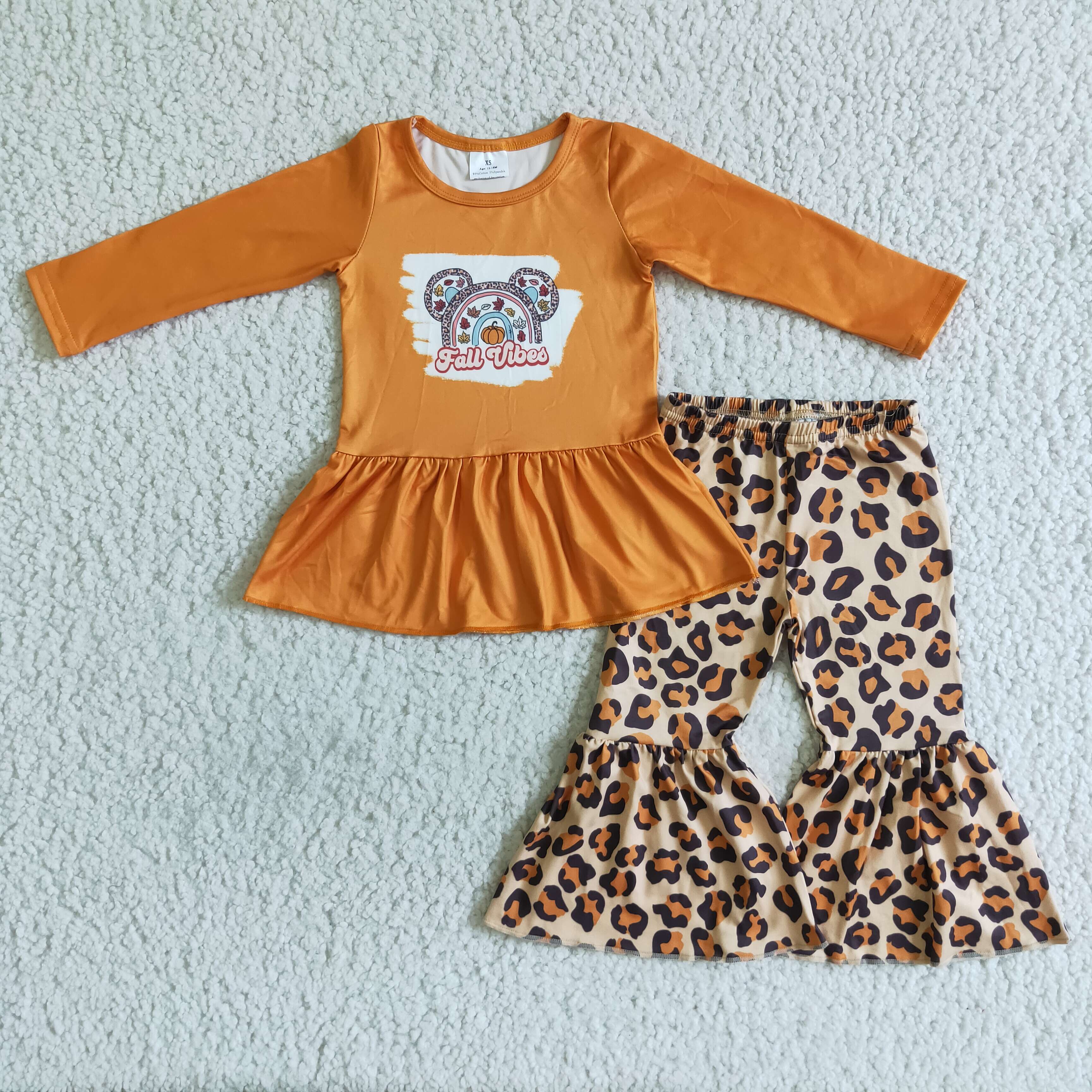 GLP0115 orange leopard halloween outfit-promotion 2025.9.20 $5.5