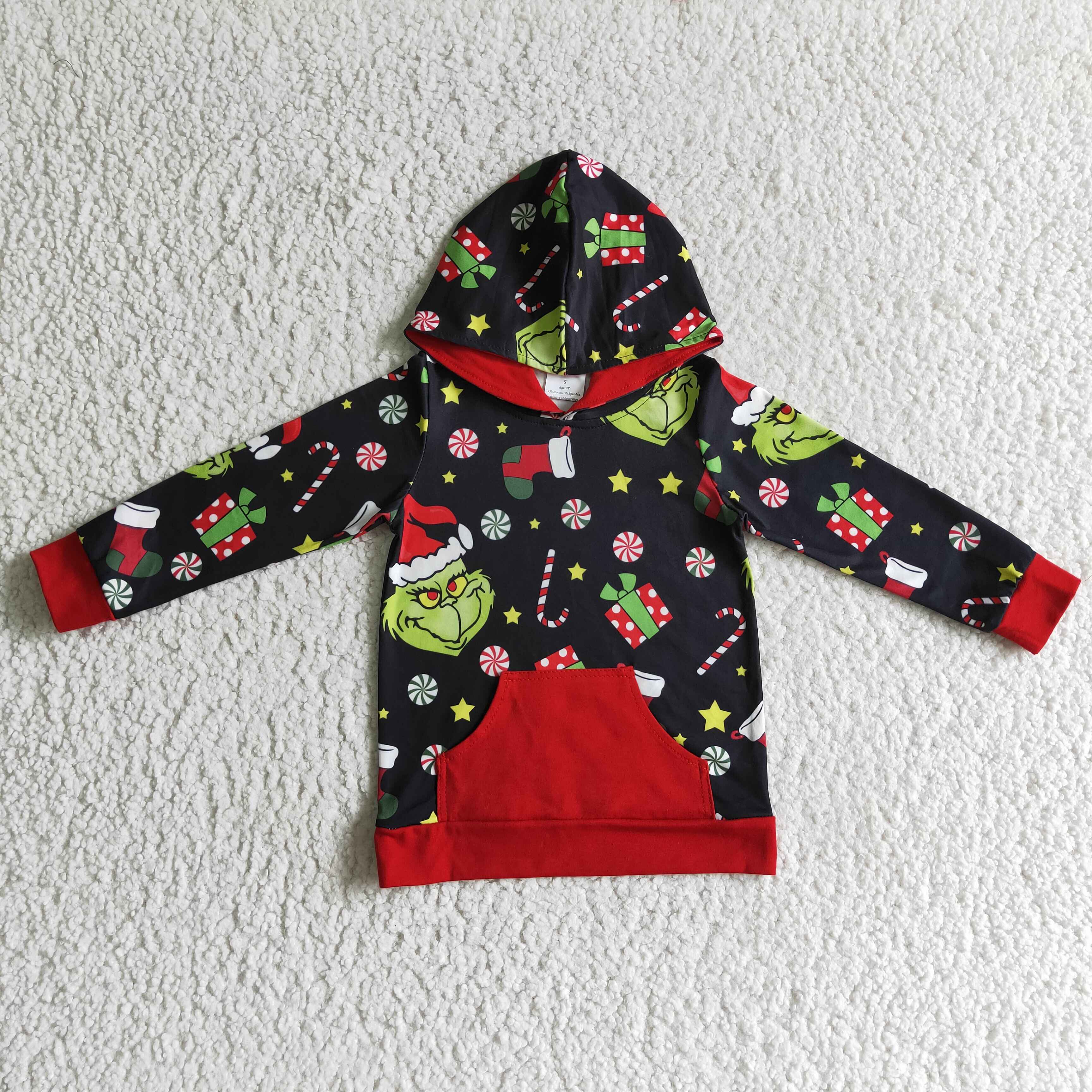 BT0069 baby boy clothes cartoon christmas hoodies top-promotion 2024.11.16 $5.5