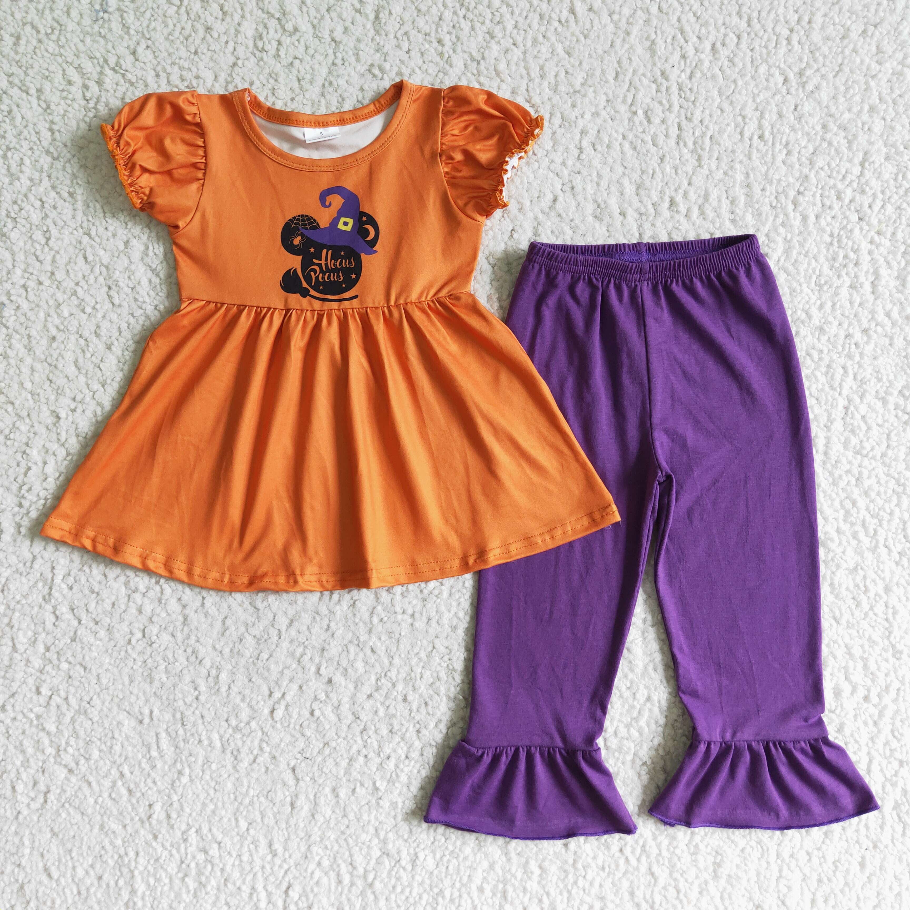 GSPO0117 girl halloween orange purple outfit-promotion 2025.8.23 $5.5