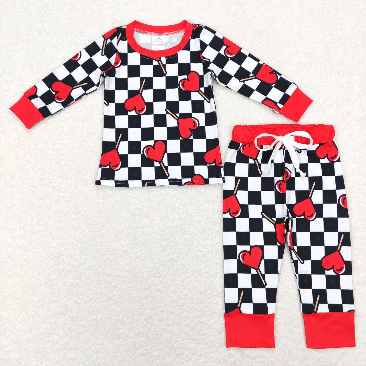BLP0443 kids clothes boys love heart girl valentine's day outfits-promotion $5.5 2026.1.17