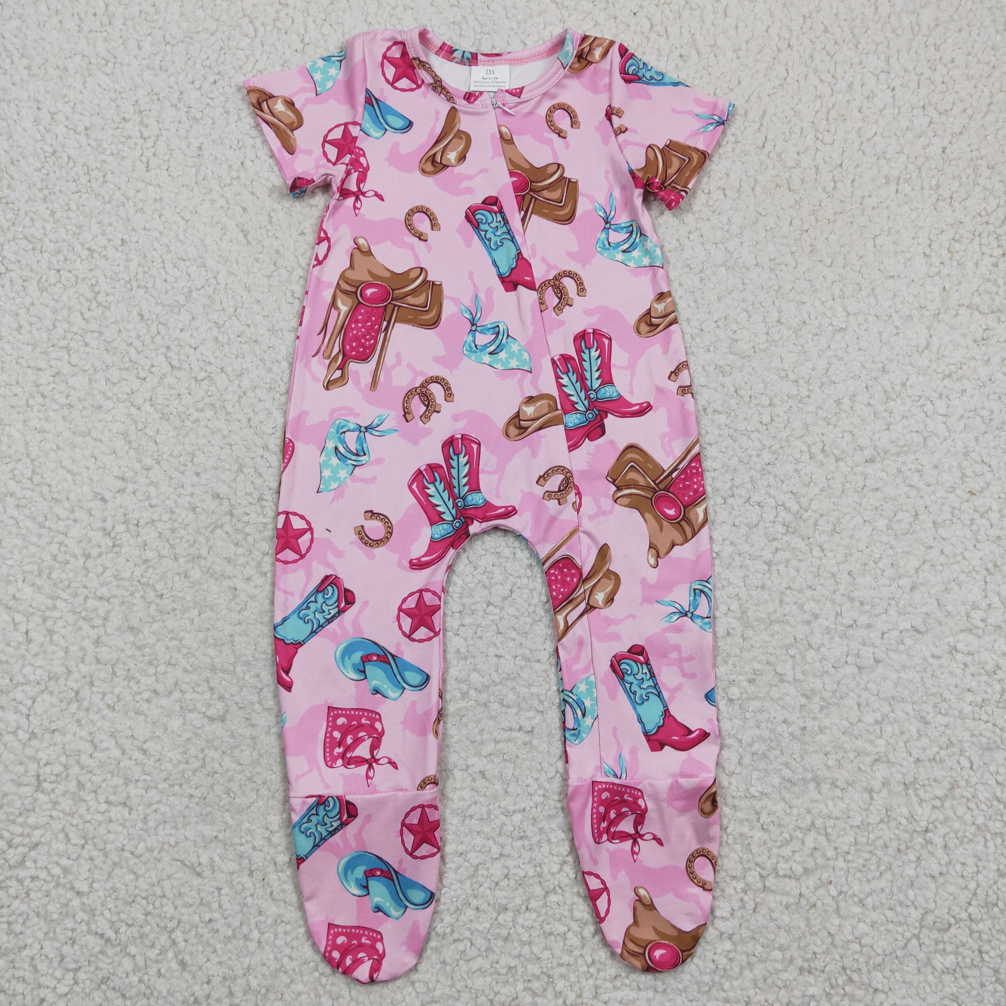 SR0194 baby girl clothes shoes zipper romper-promotion 2025.5.10 $5.5